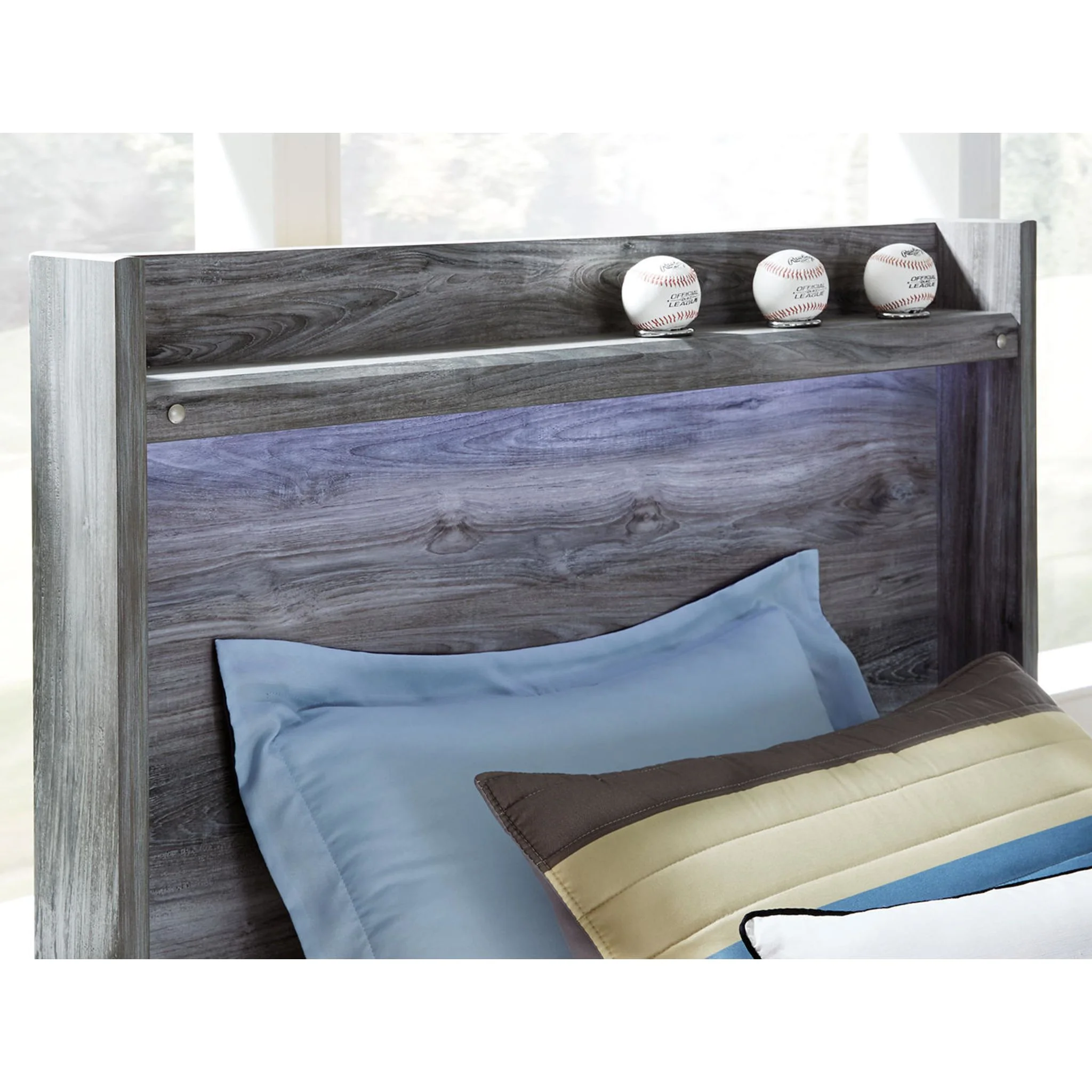 Baystorm Twin Panel Bed - Gray - Image 20