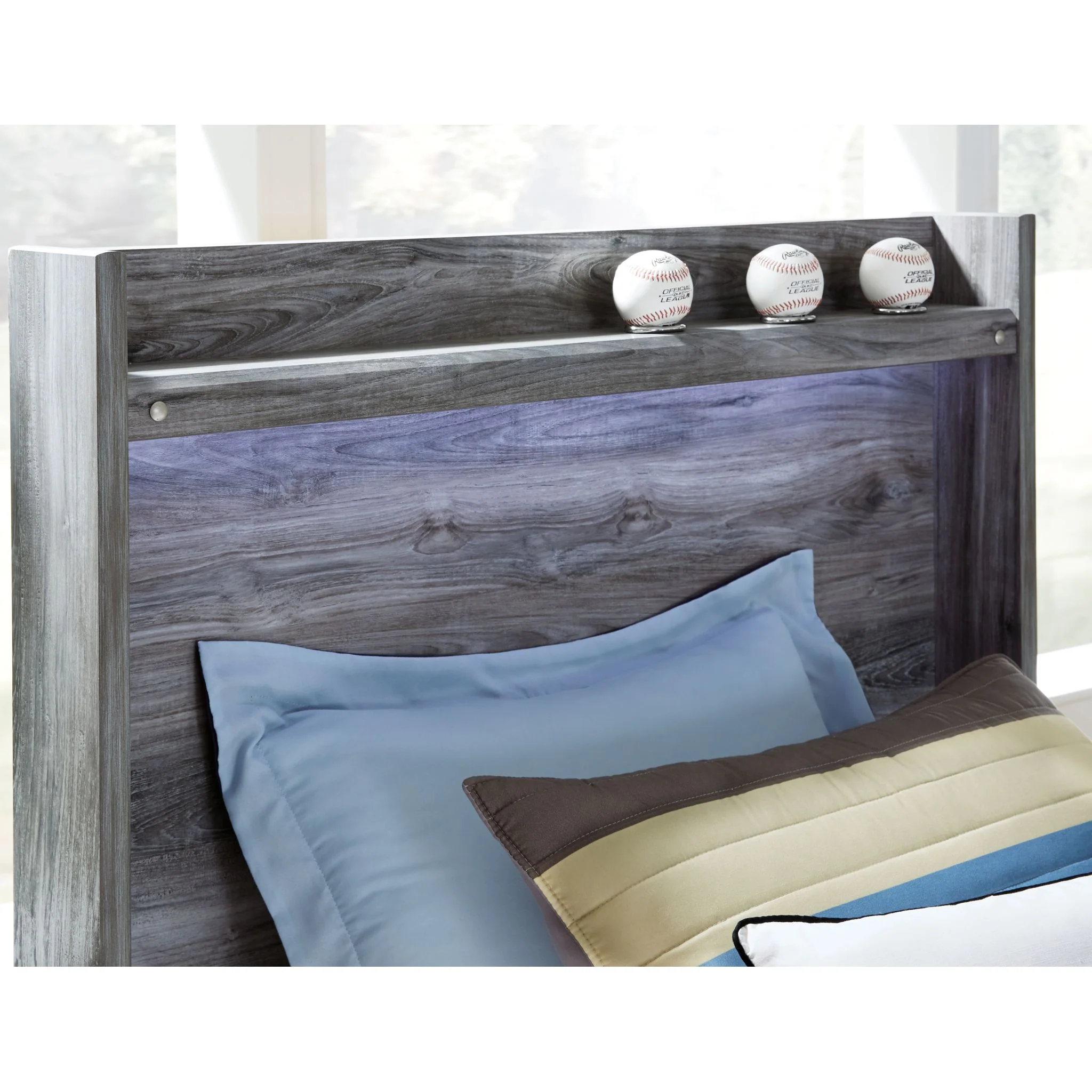 Baystorm Twin Panel Bed - Gray - Image 3