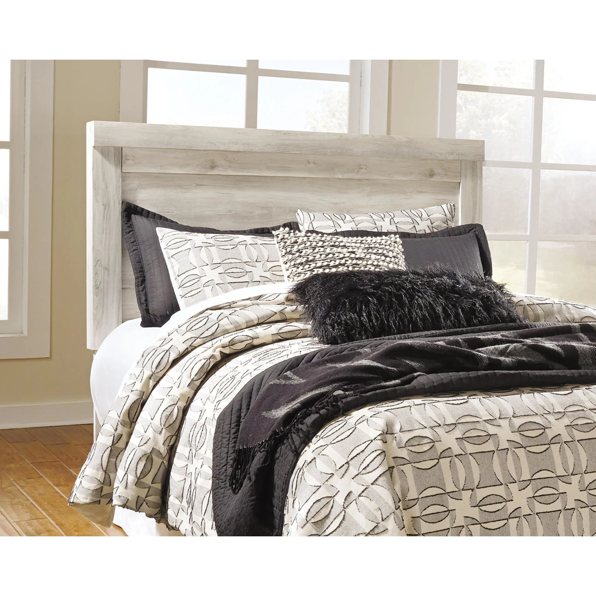 Bellaby Panel Headboard - Whitewash - Image 12