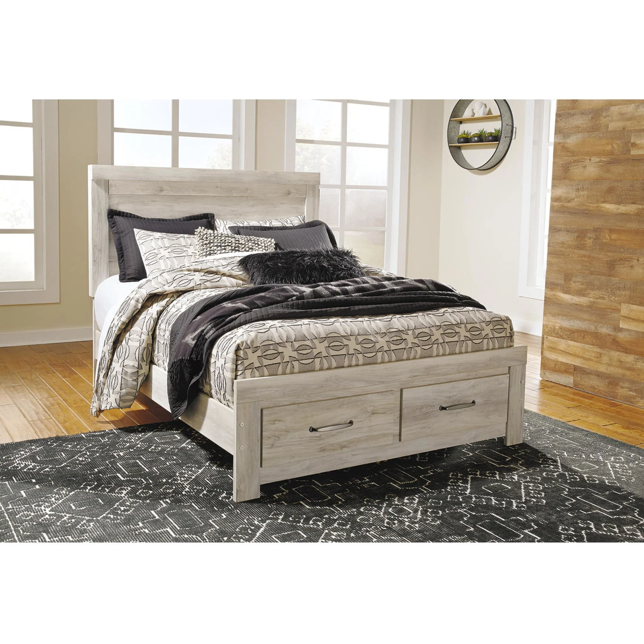 Bellaby Panel Headboard - Whitewash - Image 42
