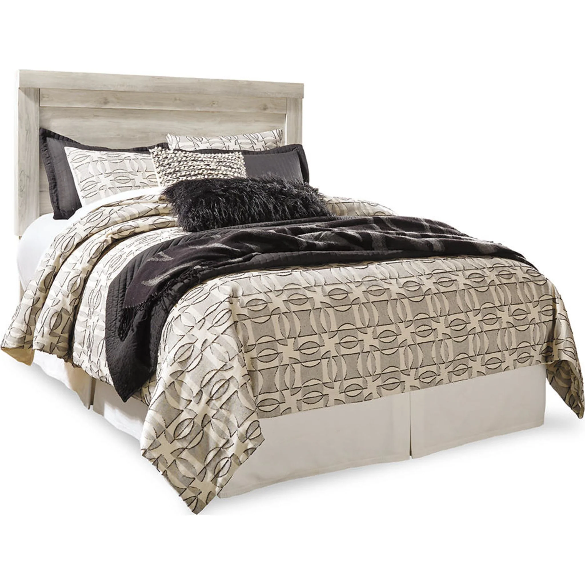 Bellaby Panel Headboard - Whitewash - Image 47