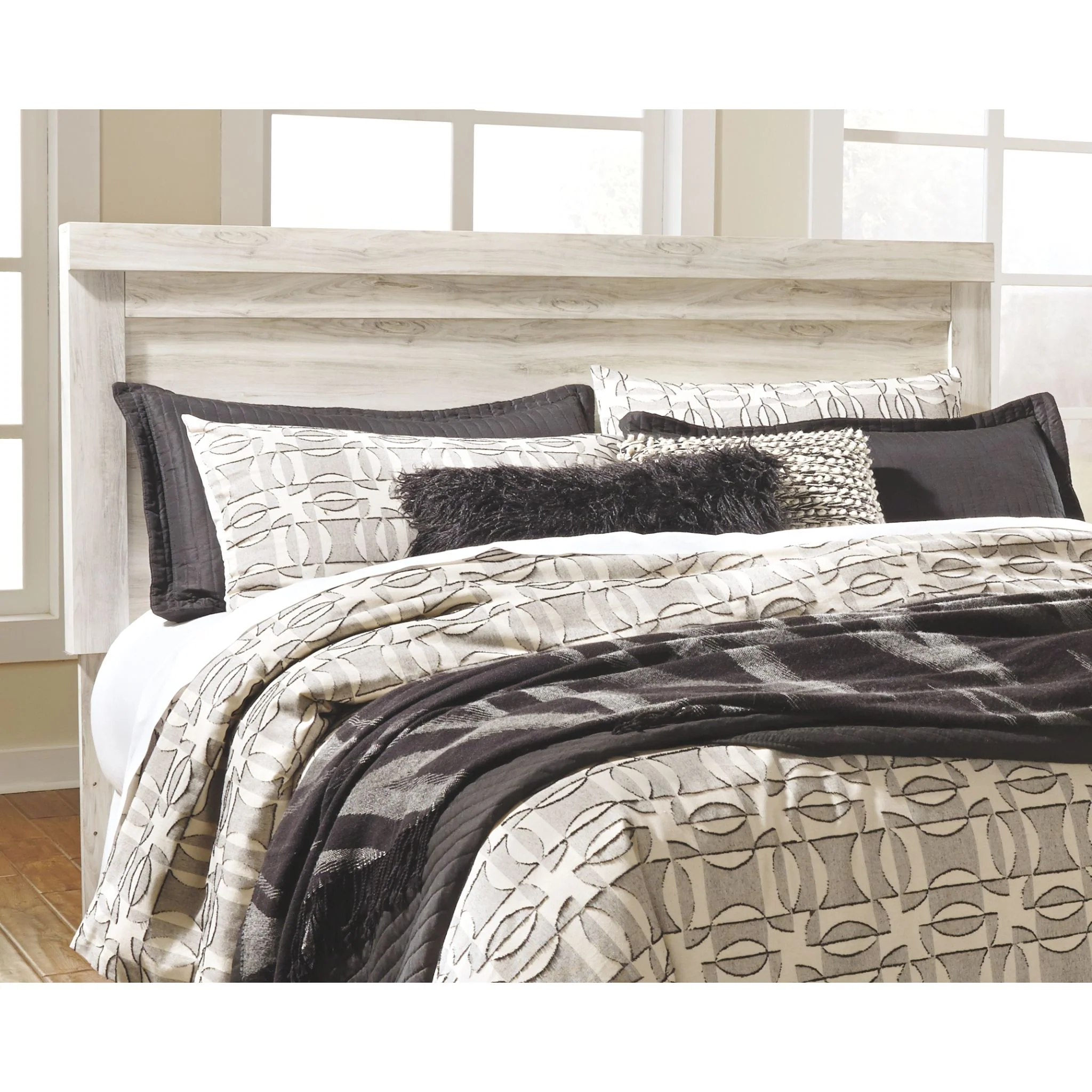 Bellaby Panel Headboard - Whitewash - Image 49