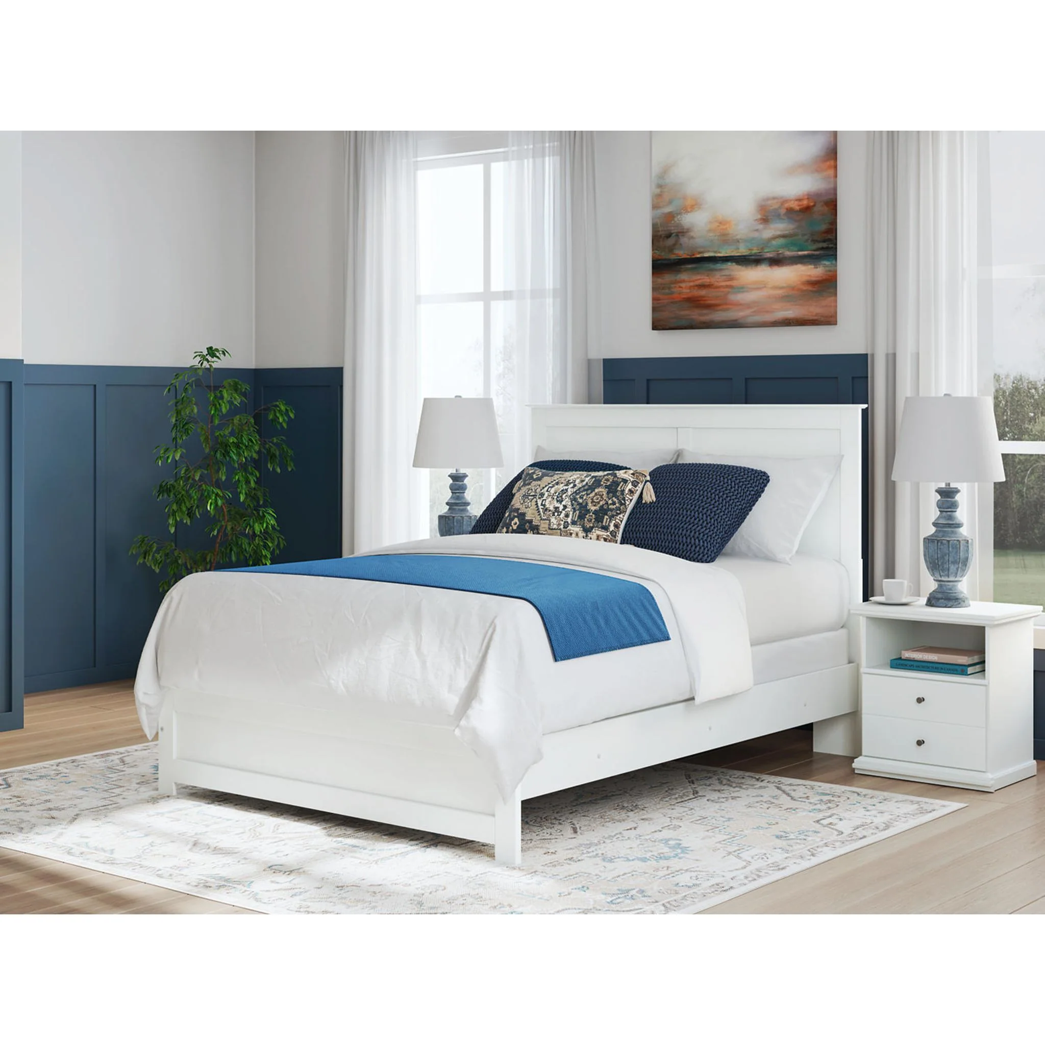 Bostwick Shoals Panel Bed - White - Image 2
