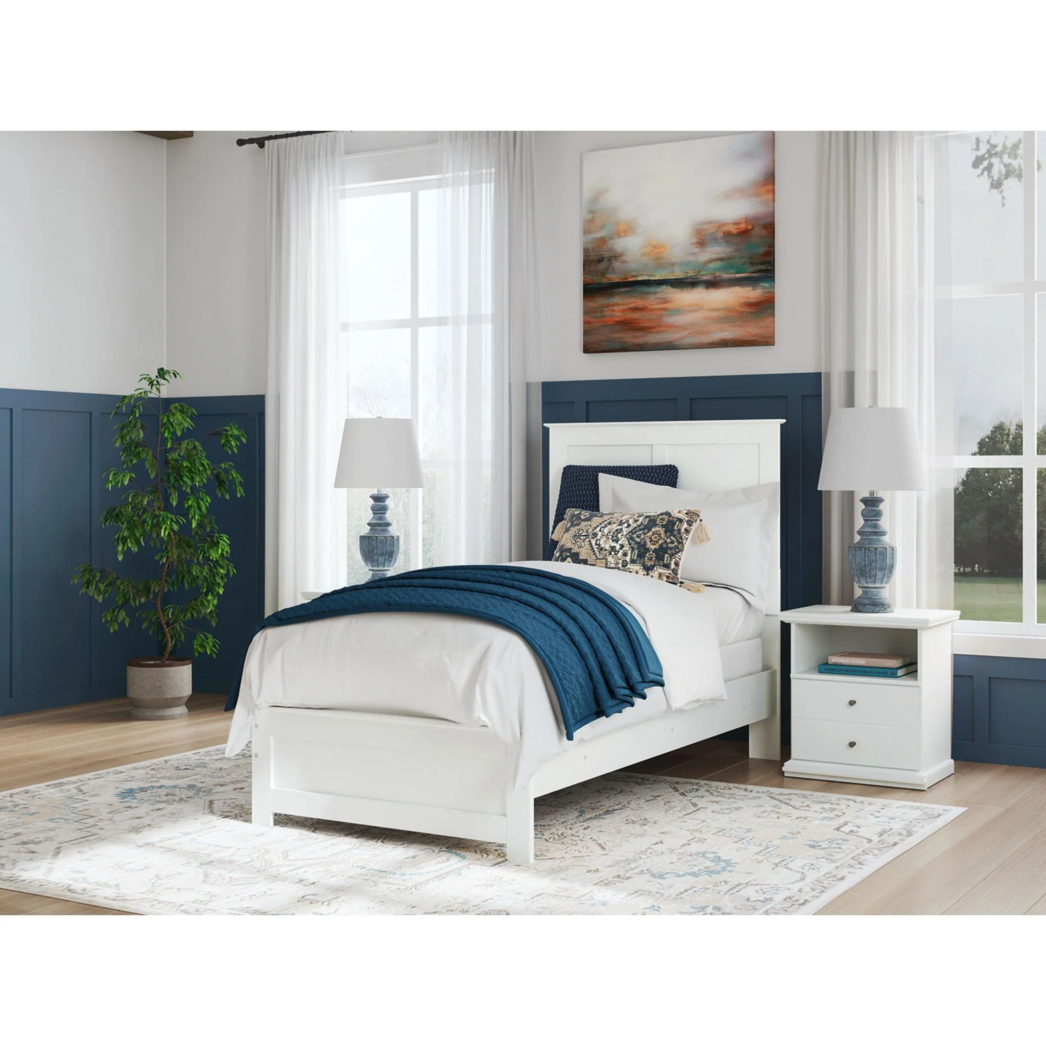 Bostwick Shoals Panel Bed - White - Image 2