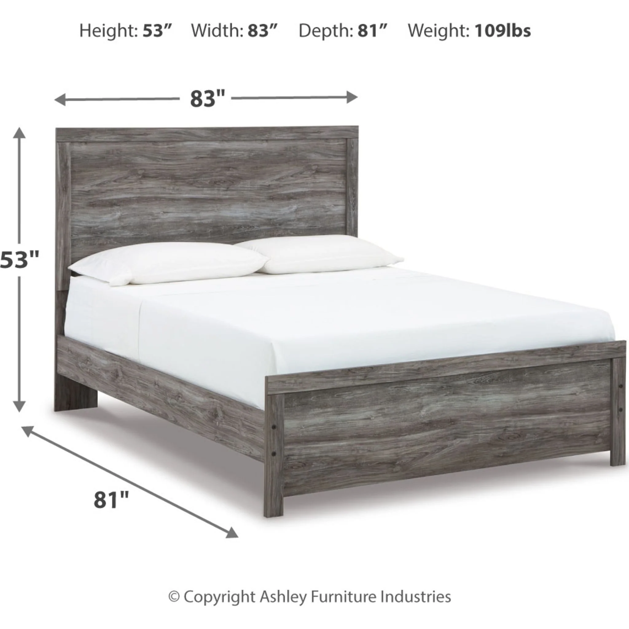 Bronyan Queen Panel Bed - Dark Gray - Image 6