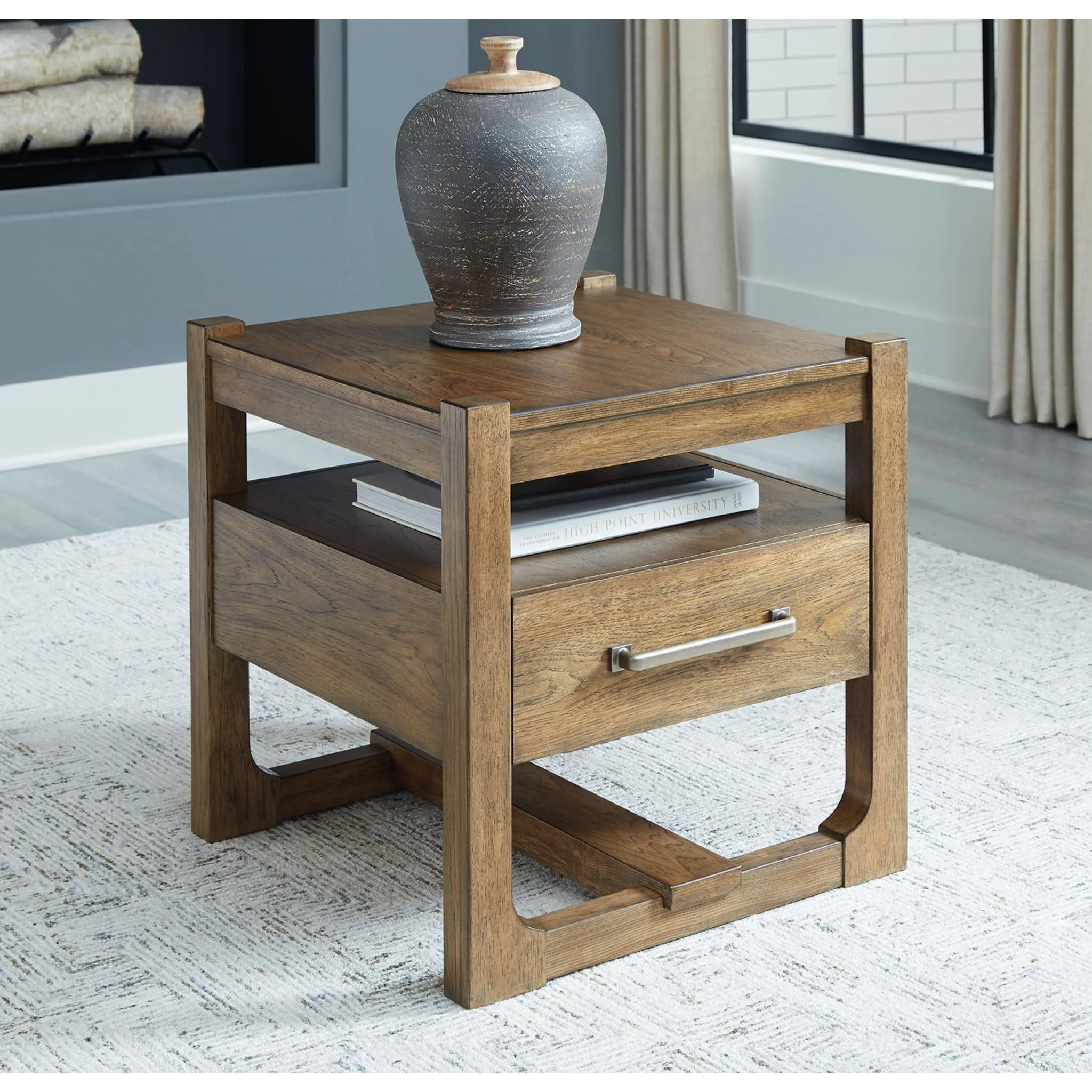 Cabalynn End Table - Light Brown - Image 9