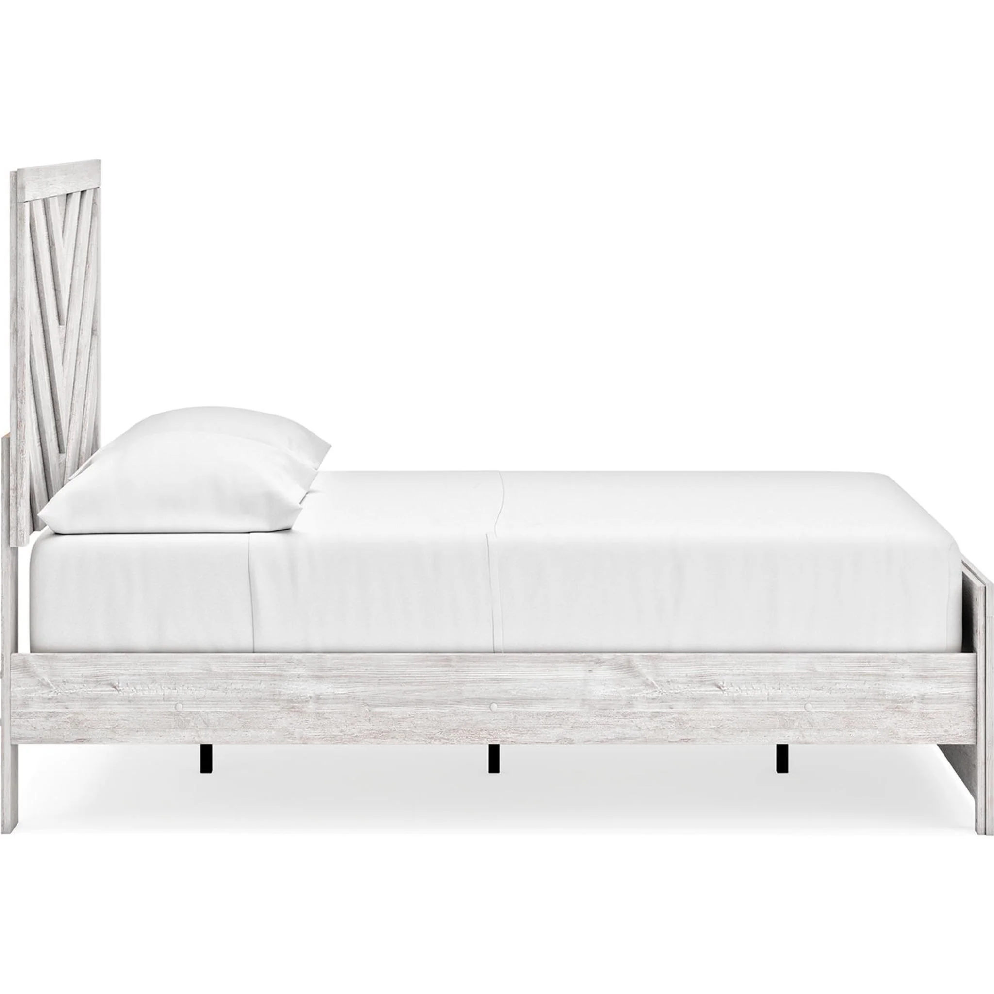 Cayboni Full Panel Bed - Whitewash - Image 13