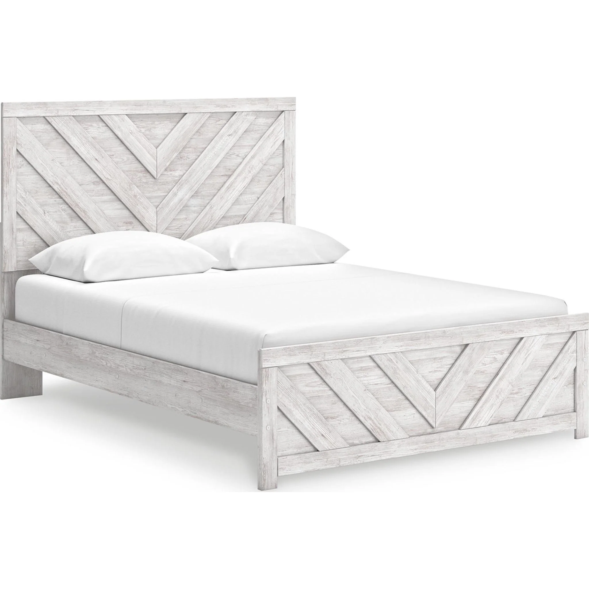 Cayboni Queen Panel Bed - Whitewash