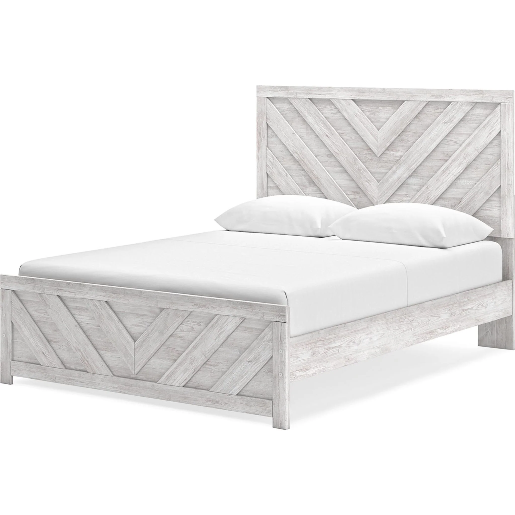 Cayboni Queen Panel Bed - Whitewash - Image 3