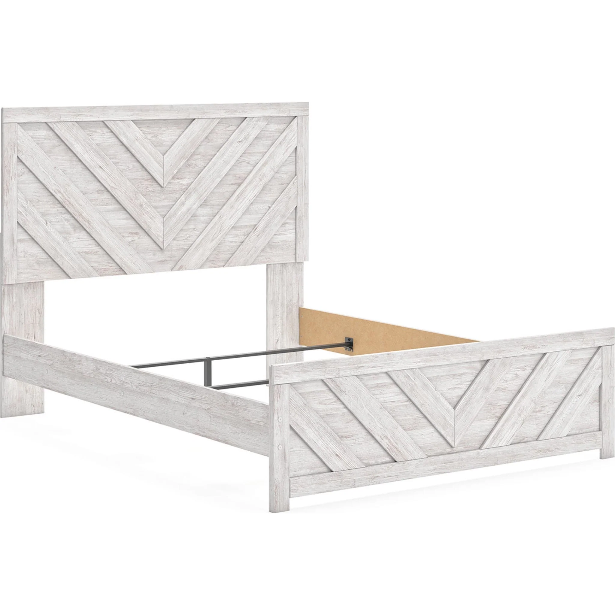 Cayboni Queen Panel Bed - Whitewash - Image 8
