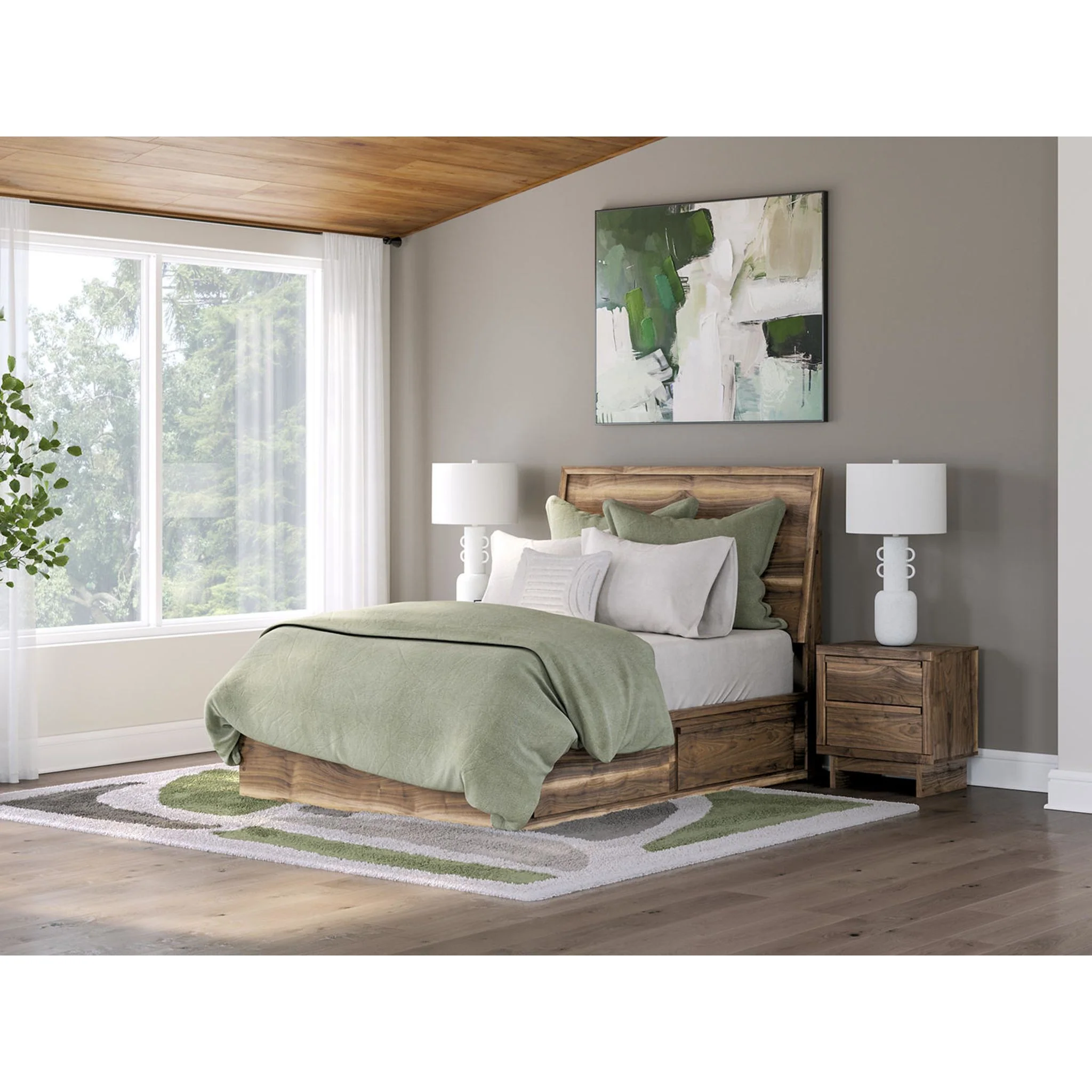 Chirason Full Storage Bed - Brown - Image 2