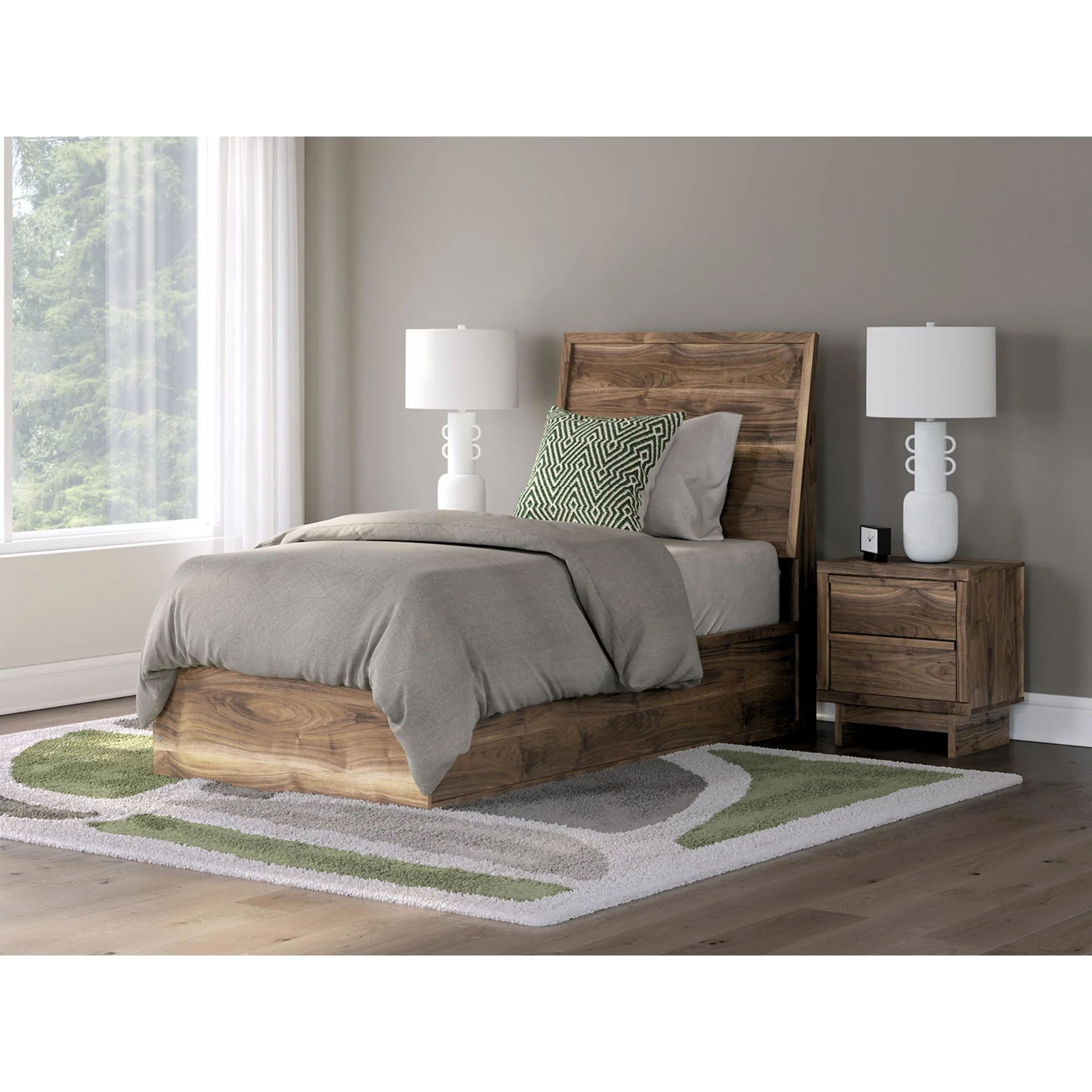 Chirason Twin Panel Bed - Brown - Image 2