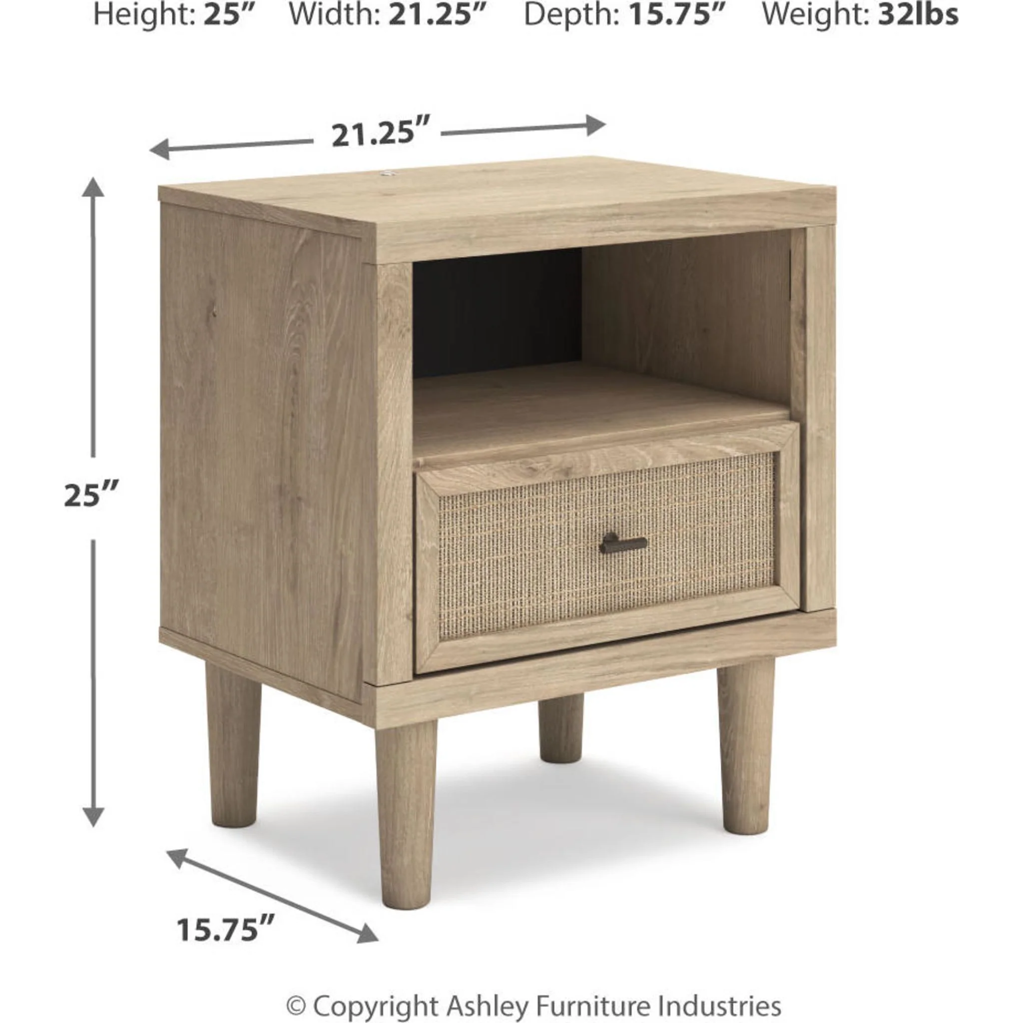 Cielden Nightstand - Two-tone - Image 21