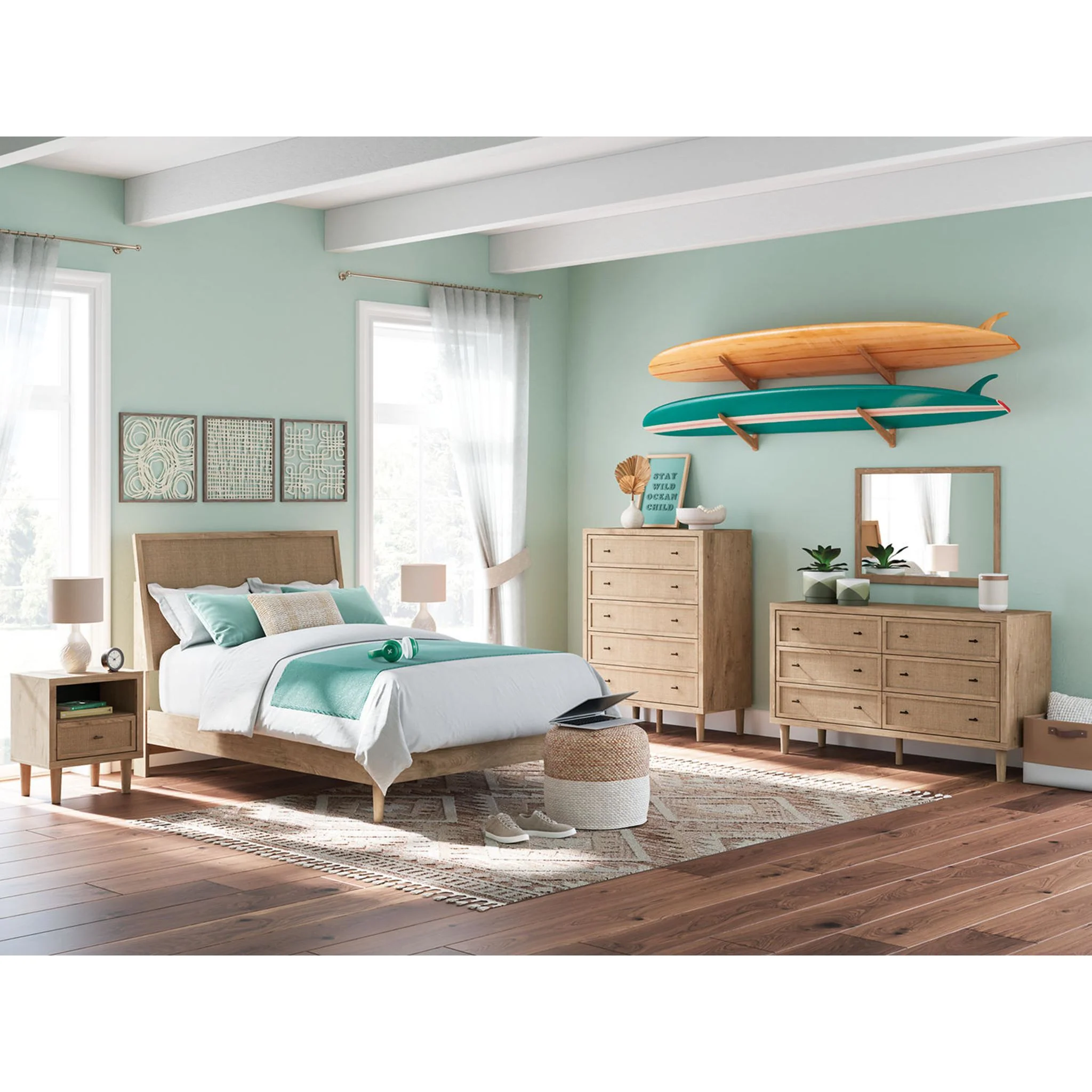 Cielden Platform Bed - Two-tone - Image 14