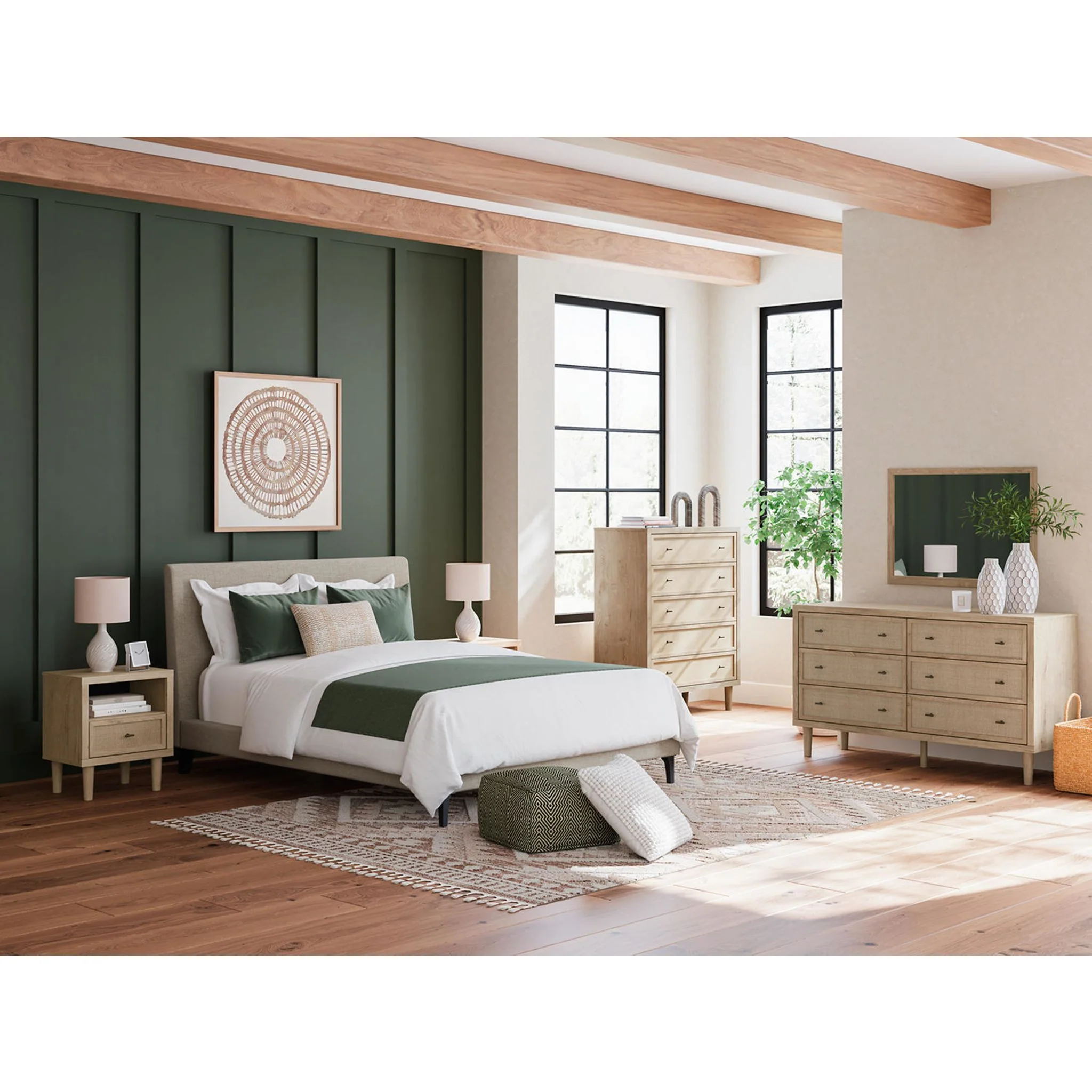 Cielden Upholstered Bed - Soft Gray - Image 11