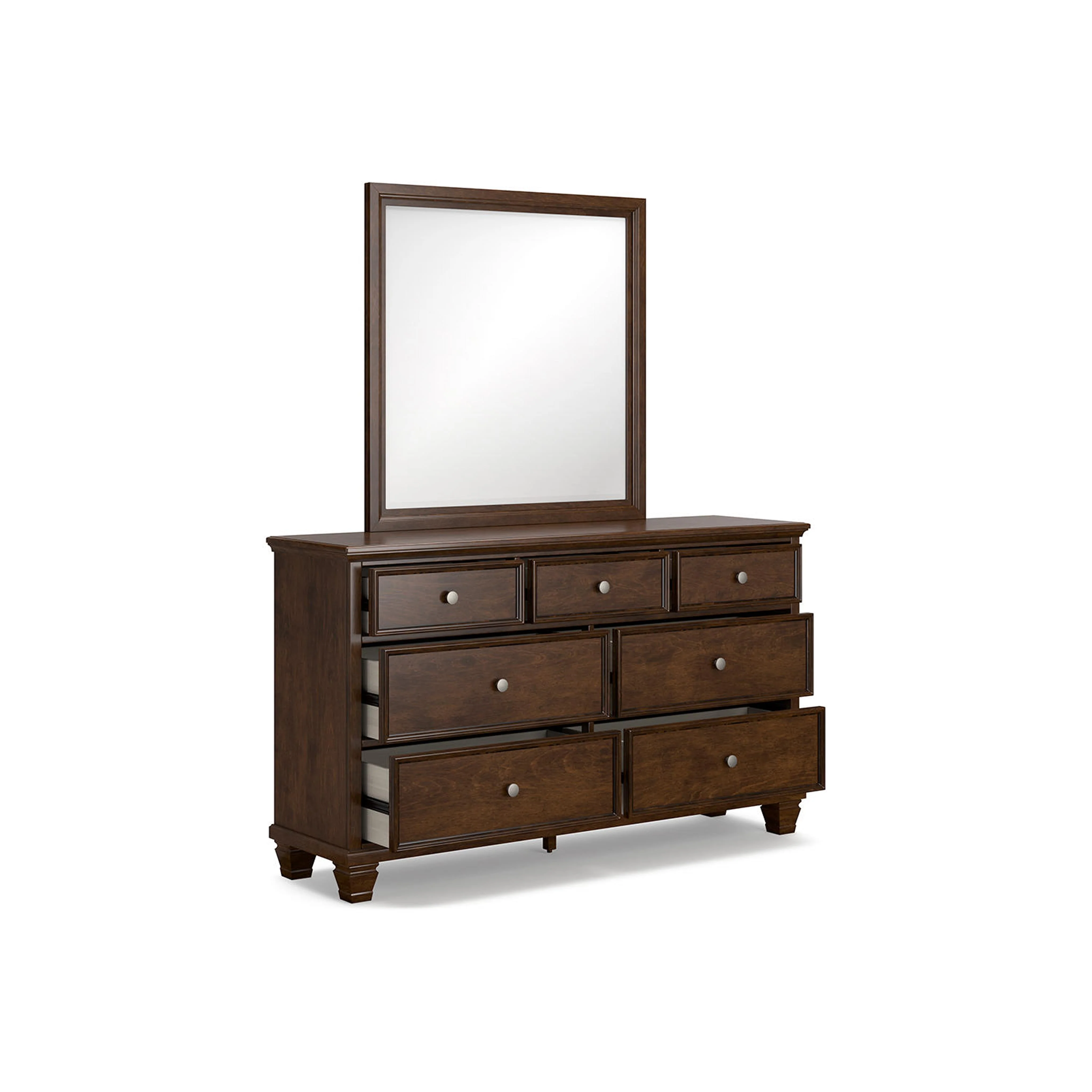 Danabrin 6 Piece Panel Bedroom - Brown - Image 53