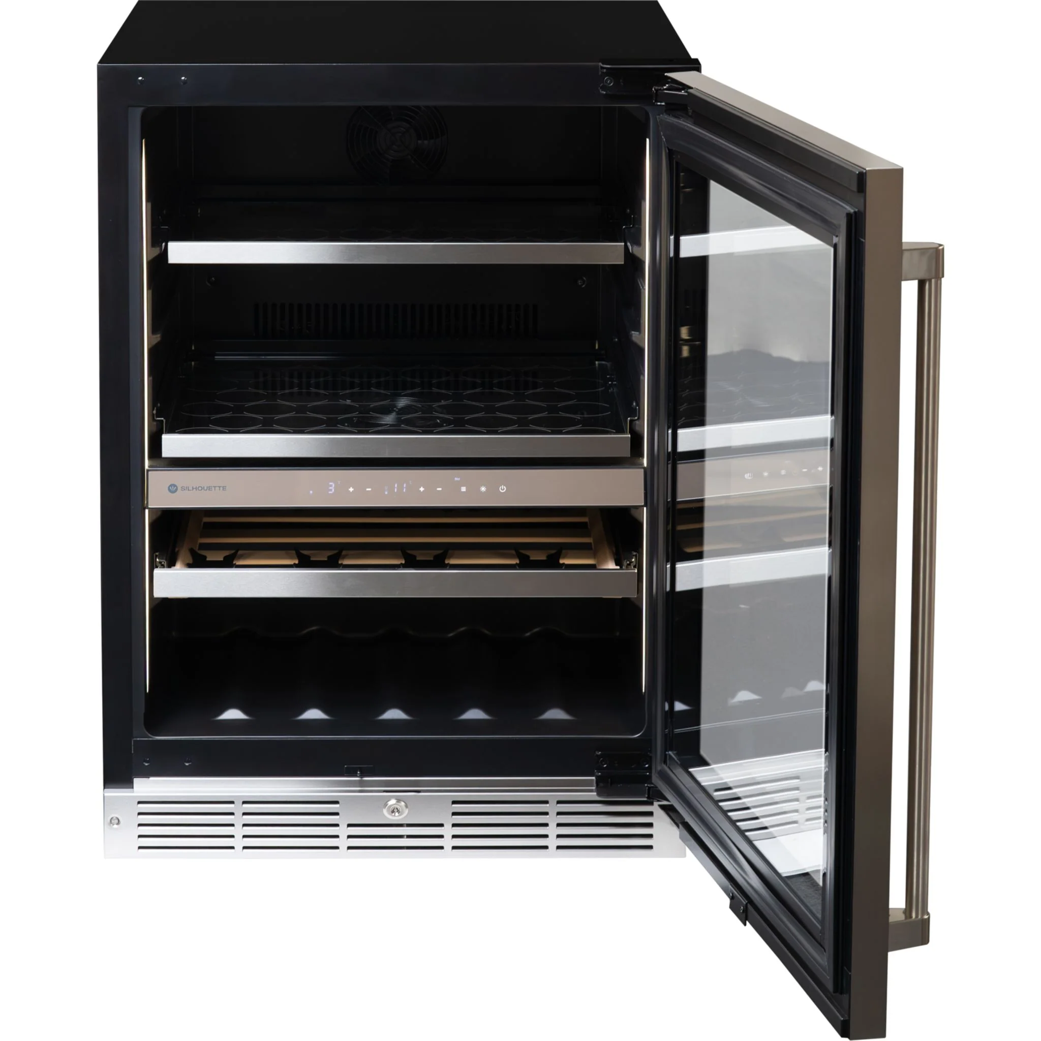 Silhouette Pro Gen 3 – 24? Built-in Wine and Beverage Center -Stainless Steel (SPRWBC052D3SS) - Image 2