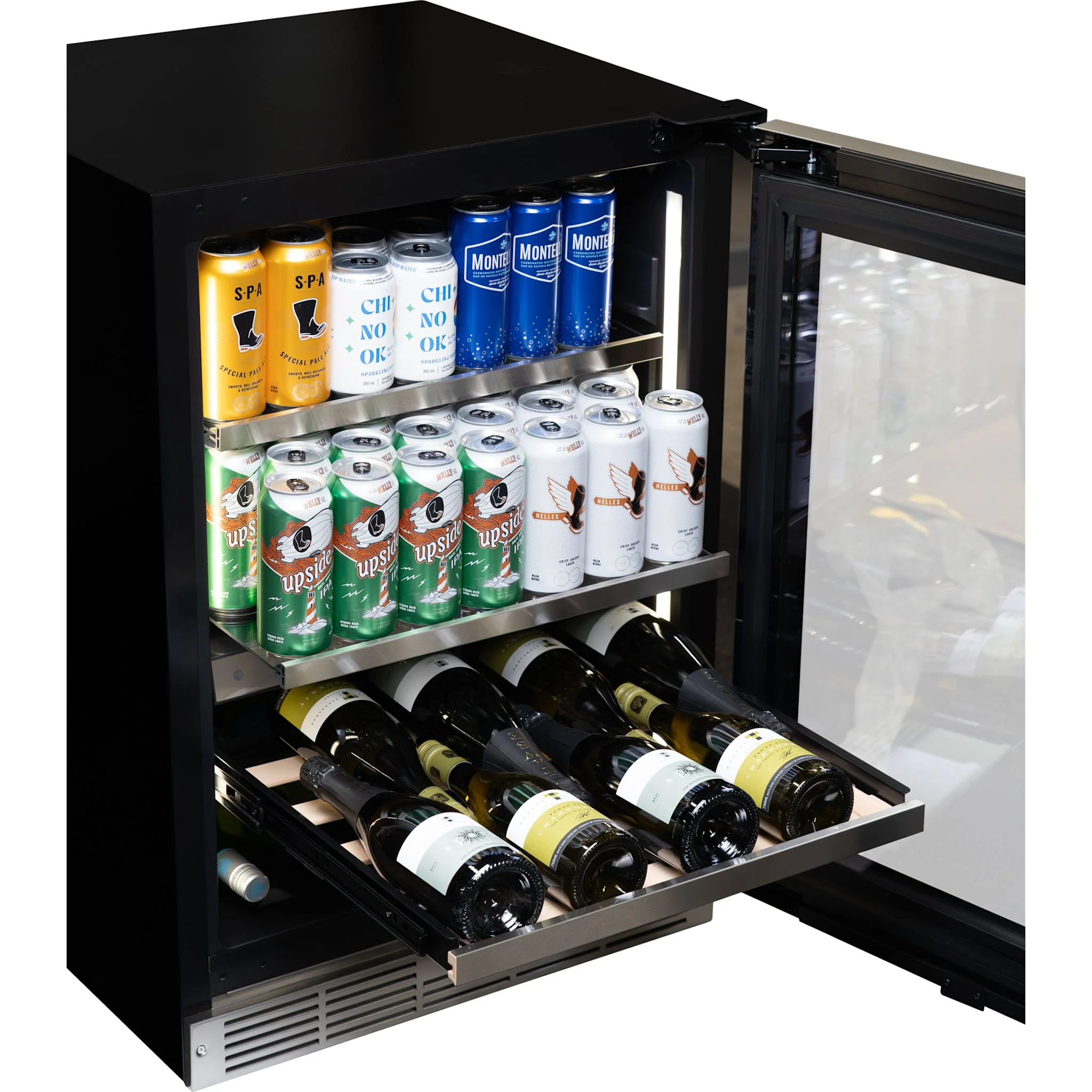 Silhouette Pro Gen 3 – 24? Built-in Wine and Beverage Center -Stainless Steel (SPRWBC052D3SS) - Image 4