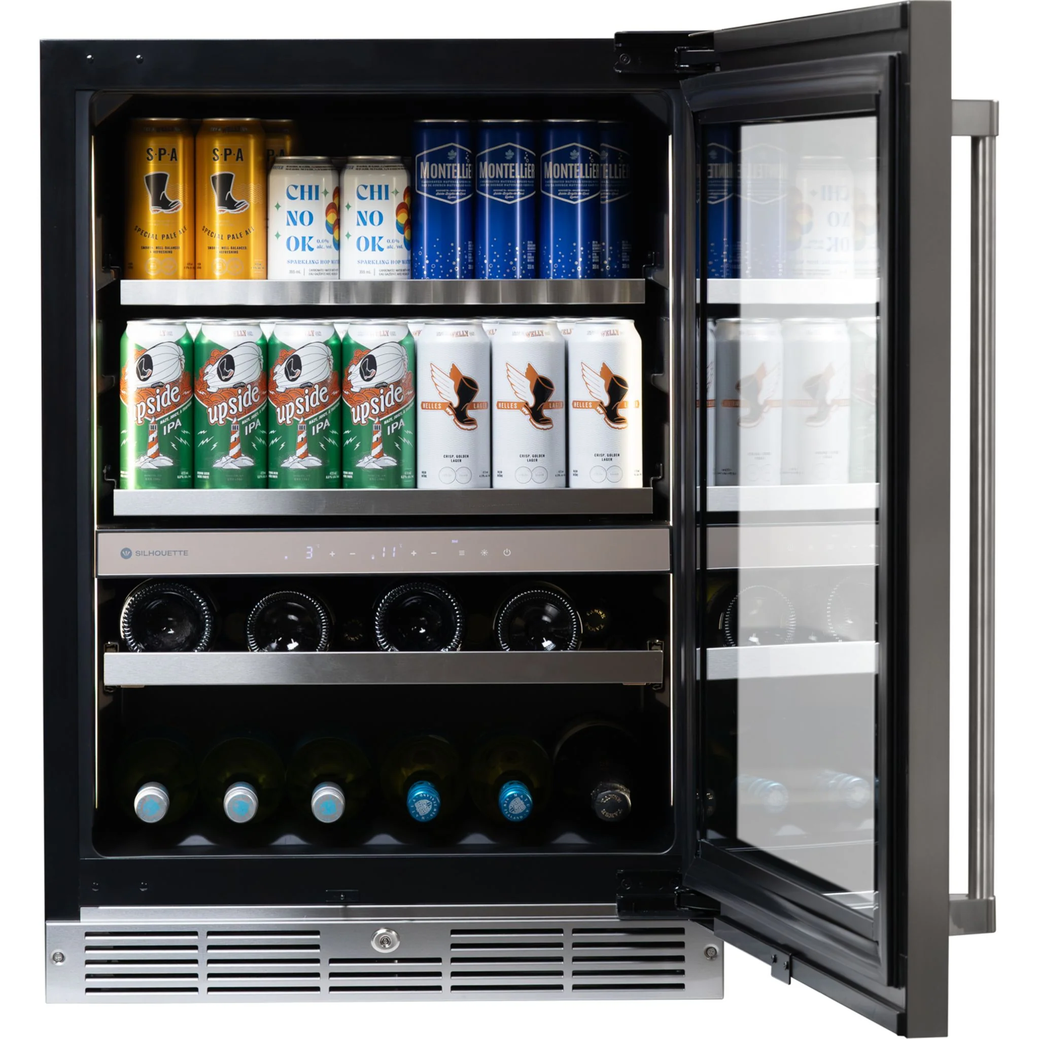Silhouette Pro Gen 3 – 24? Built-in Wine and Beverage Center -Stainless Steel (SPRWBC052D3SS) - Image 5