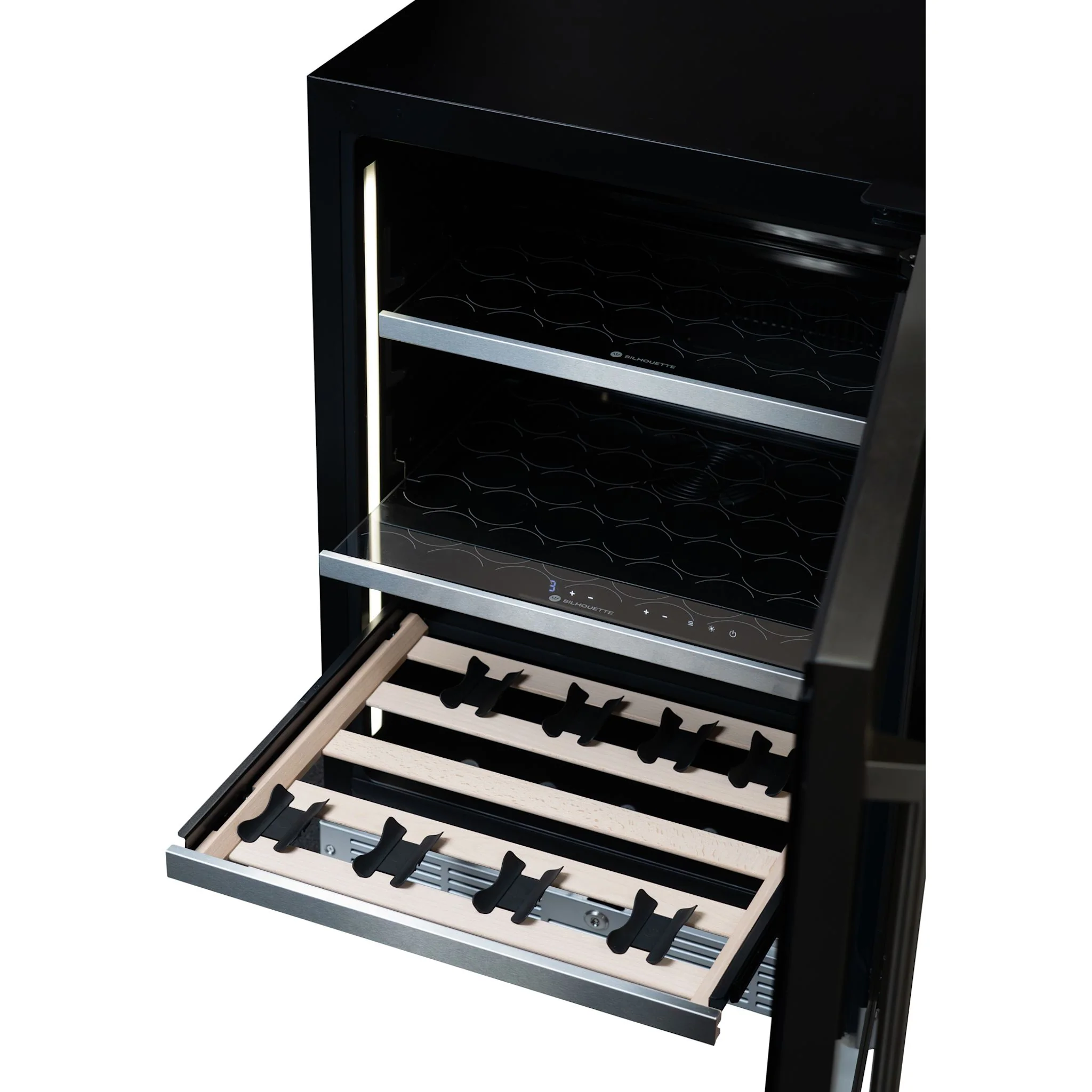 Silhouette Pro Gen 3 – 24? Built-in Wine and Beverage Center -Stainless Steel (SPRWBC052D3SS) - Image 8