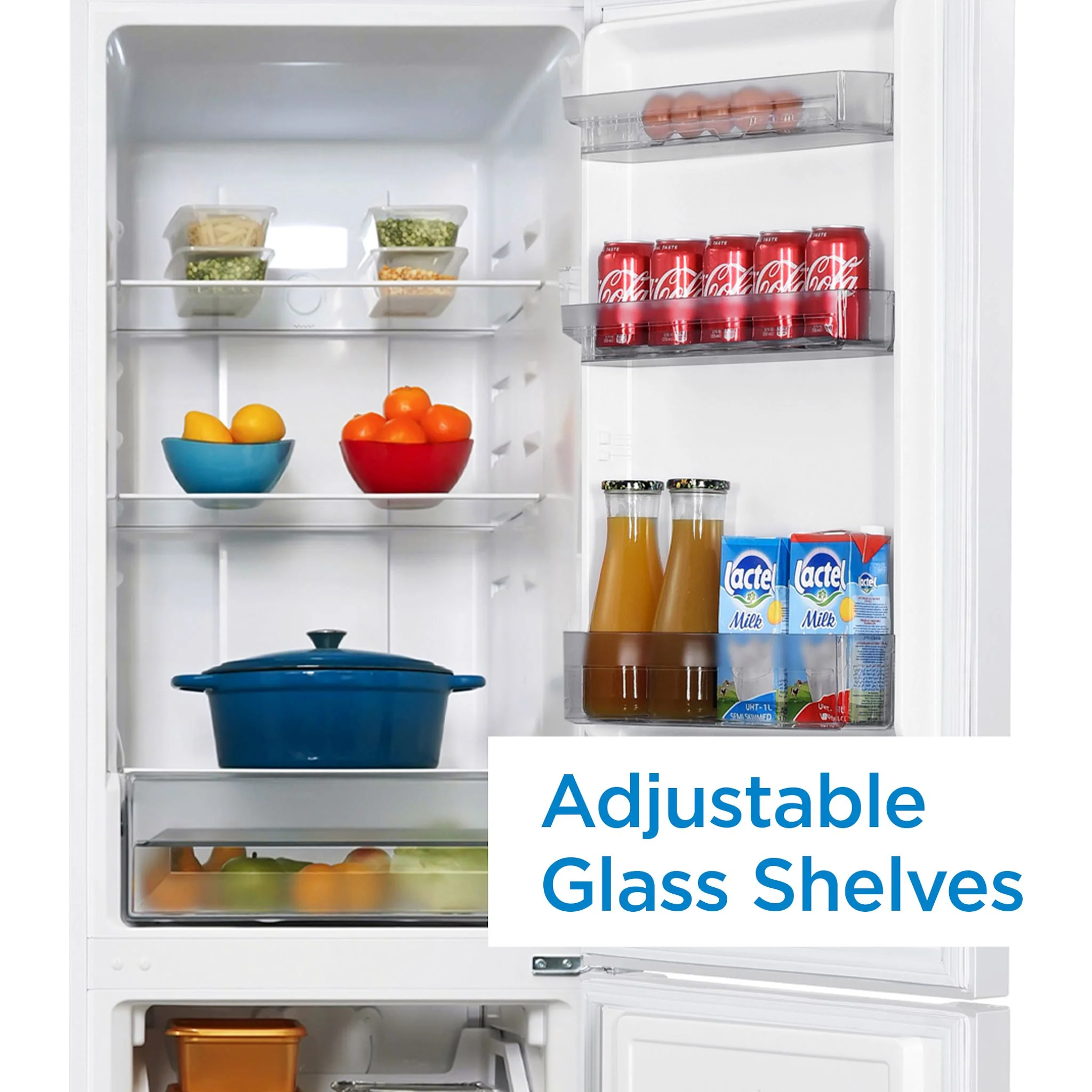 Danby 10 cu. ft. Bottom Mount Apartment Size Fridge -White (DBMF100B1WDB) - Image 5