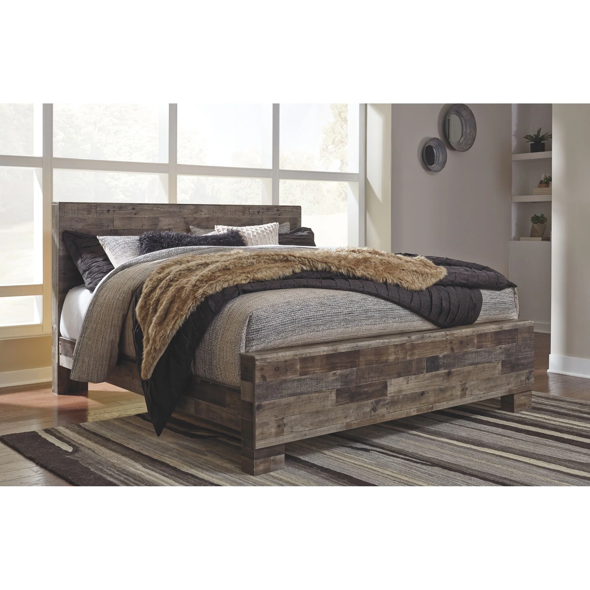 Derekson Panel Bed - Multi Gray - Image 15