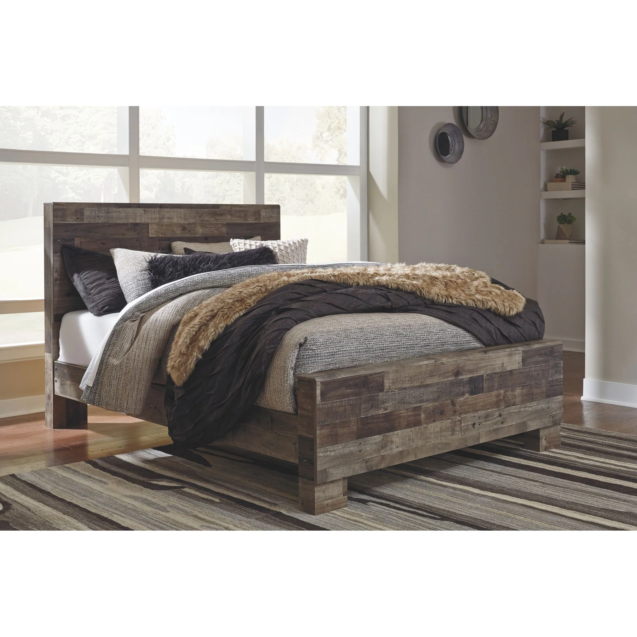 Derekson Panel Bed - Multi Gray - Image 2