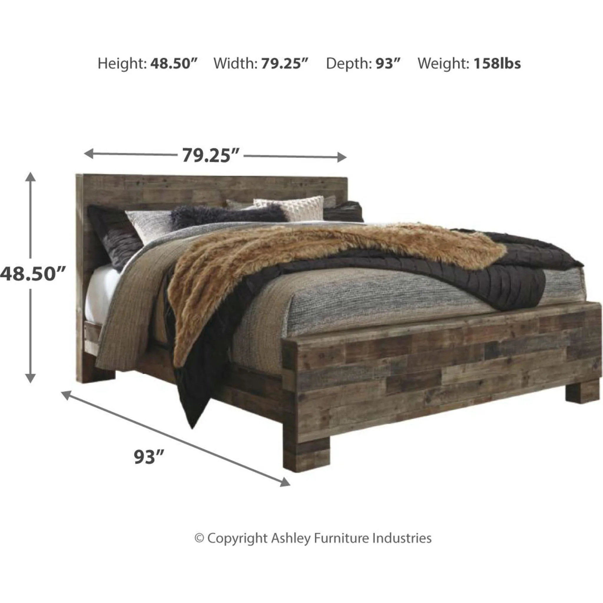 Derekson Panel Bed - Multi Gray - Image 23