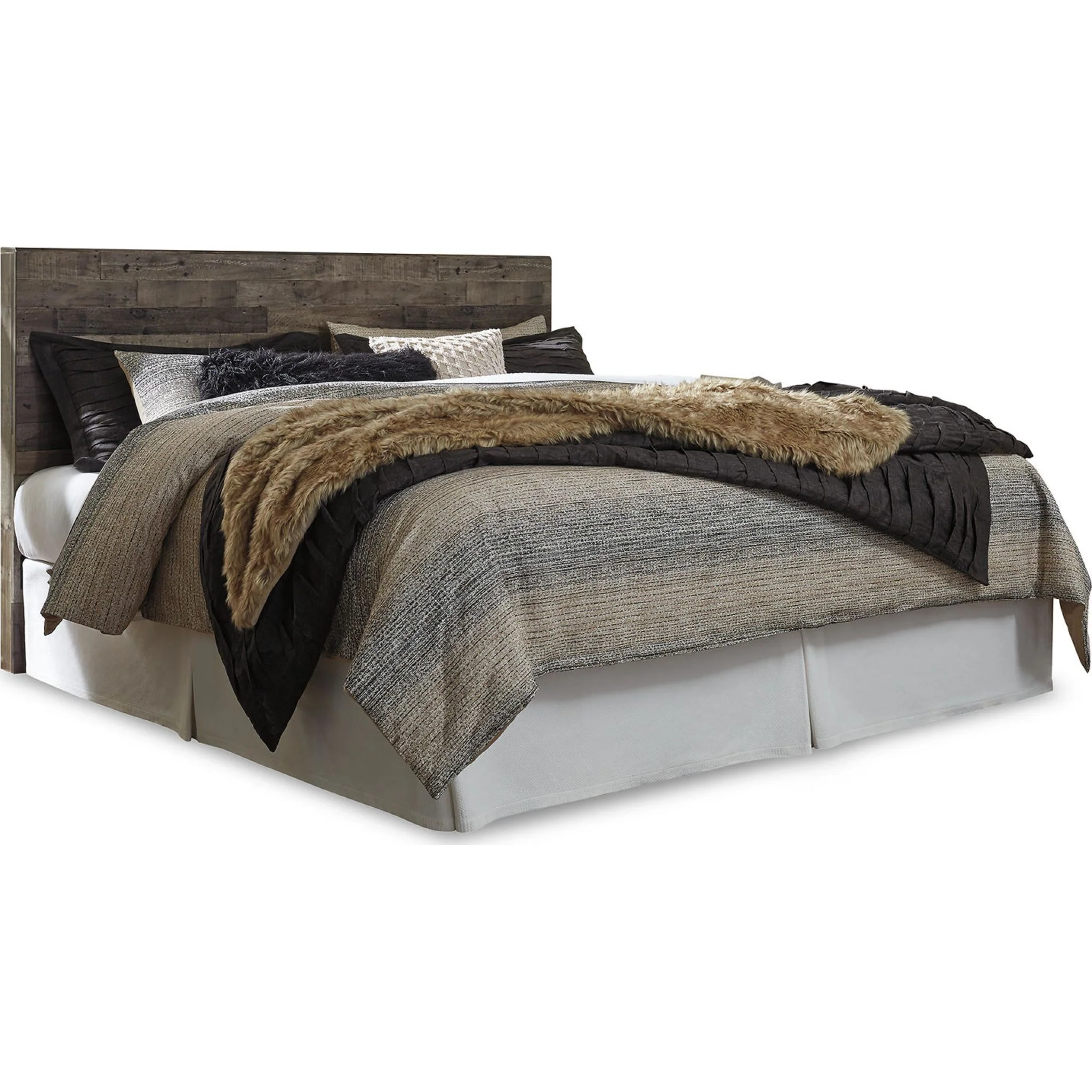 Derekson Panel Headboard - Multi Gray - Image 12