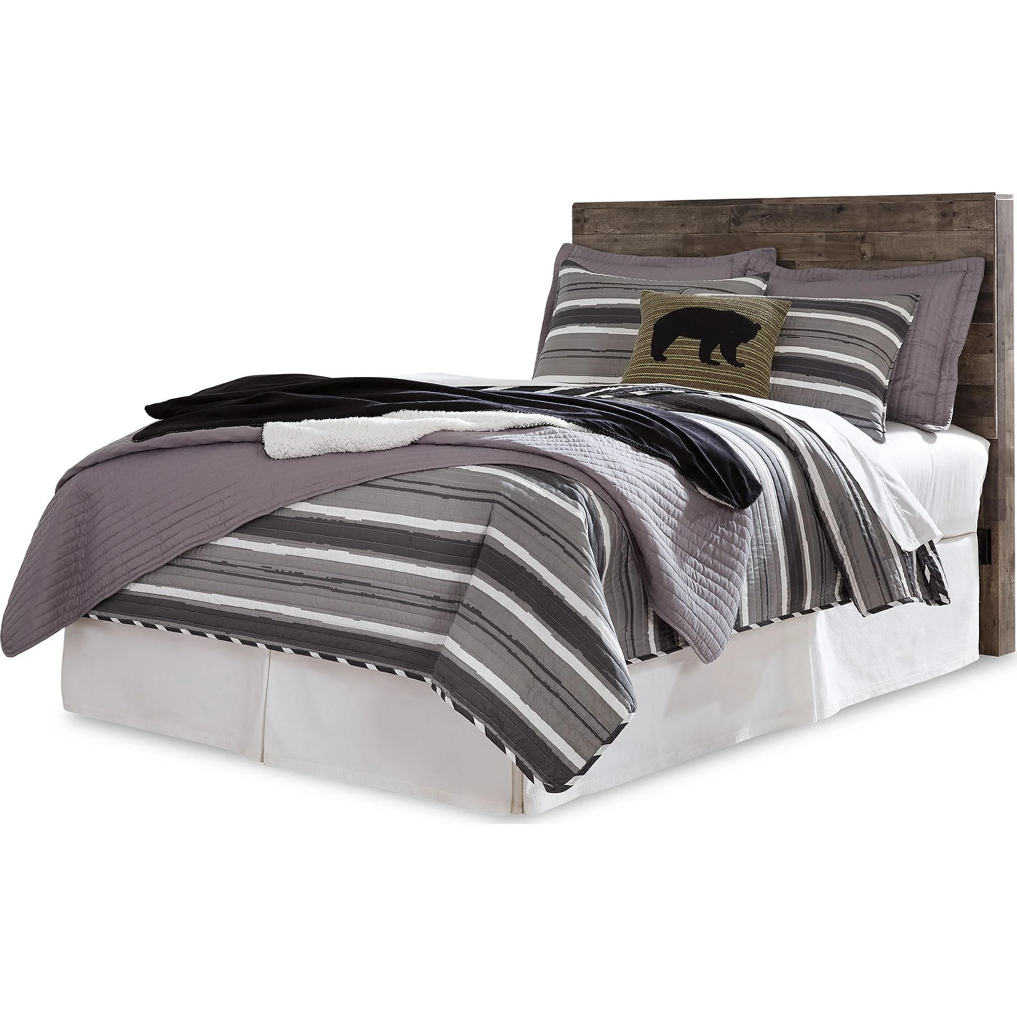 Derekson Panel Headboard - Multi Gray - Image 17