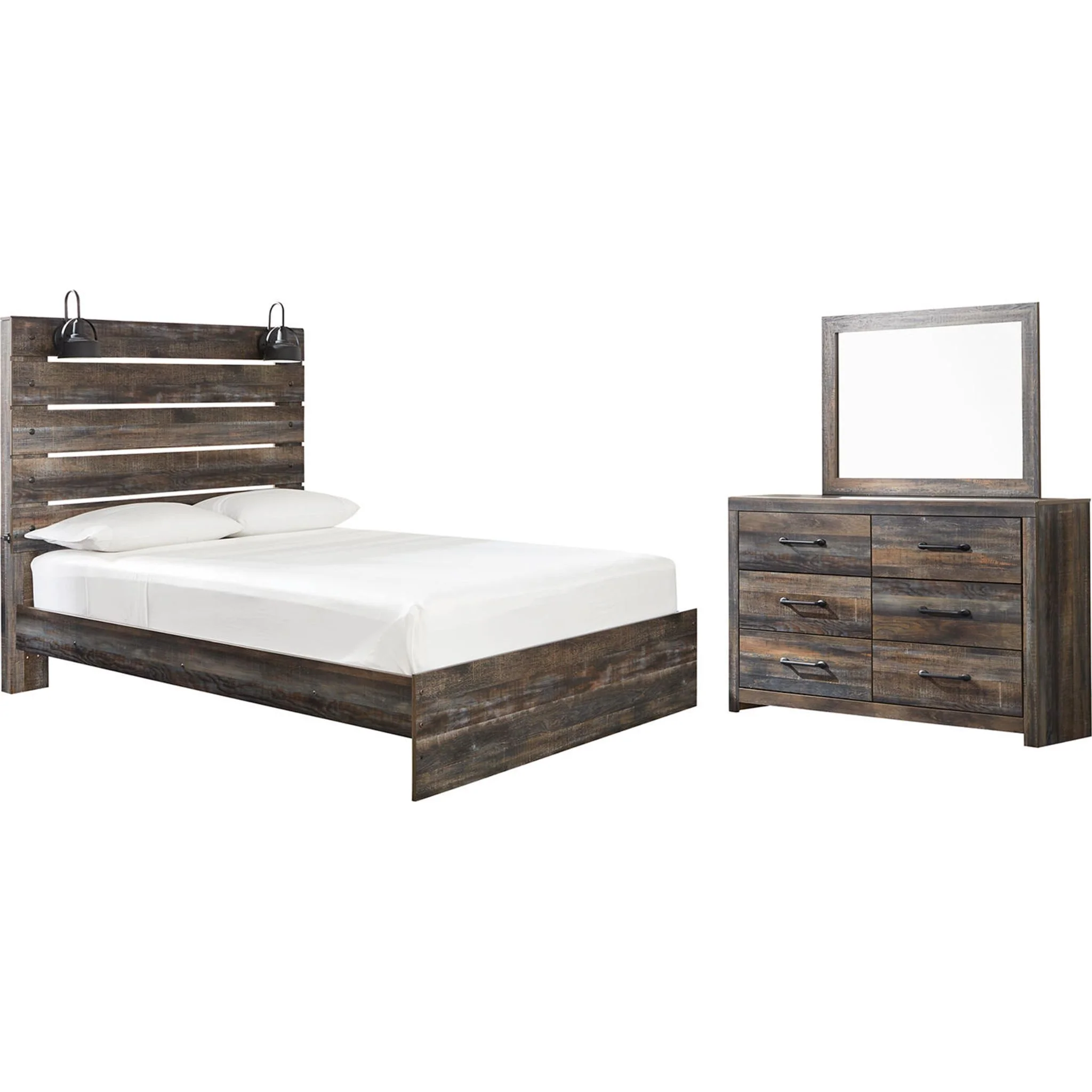 Drystan 5 Piece Queen Panel Bedroom - Multi - Image 6