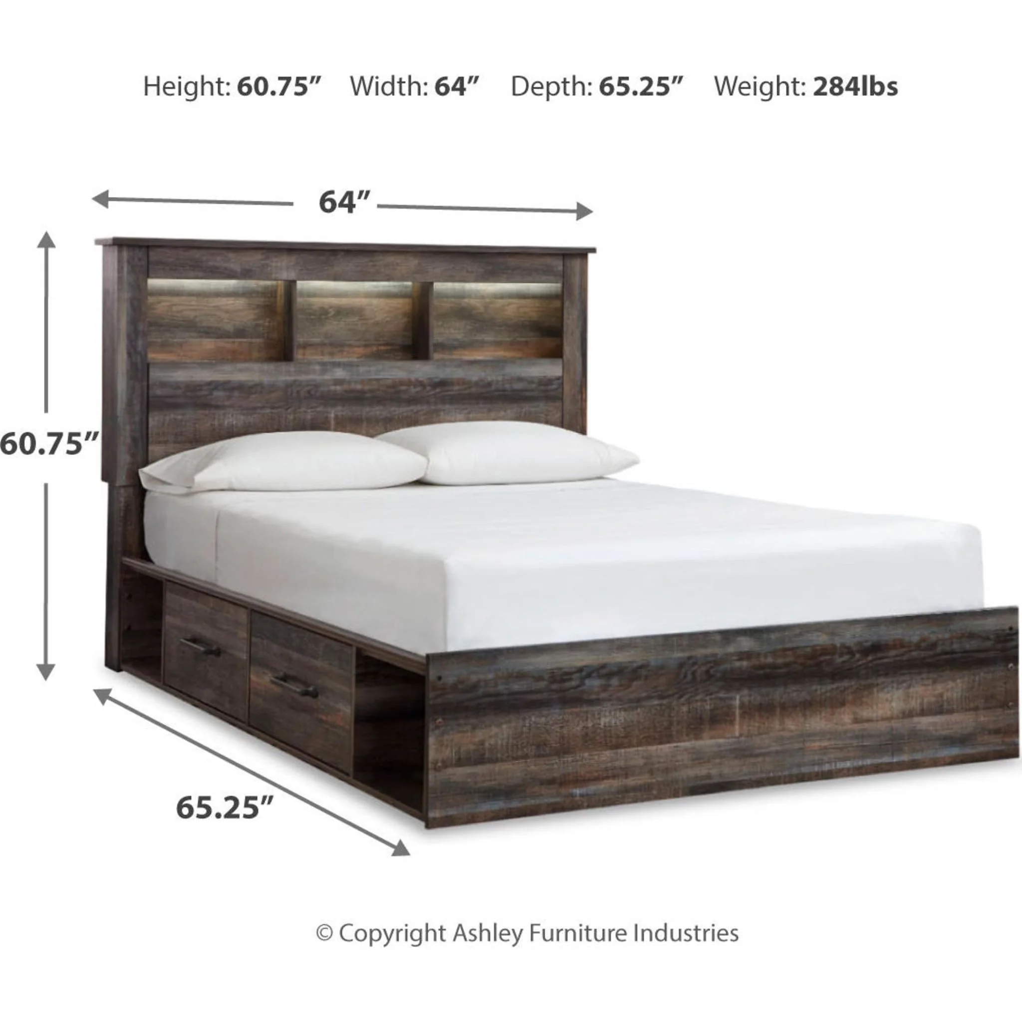 Drystan Bookcase Bed with 4 Drawer Storage - Multi - Image 20