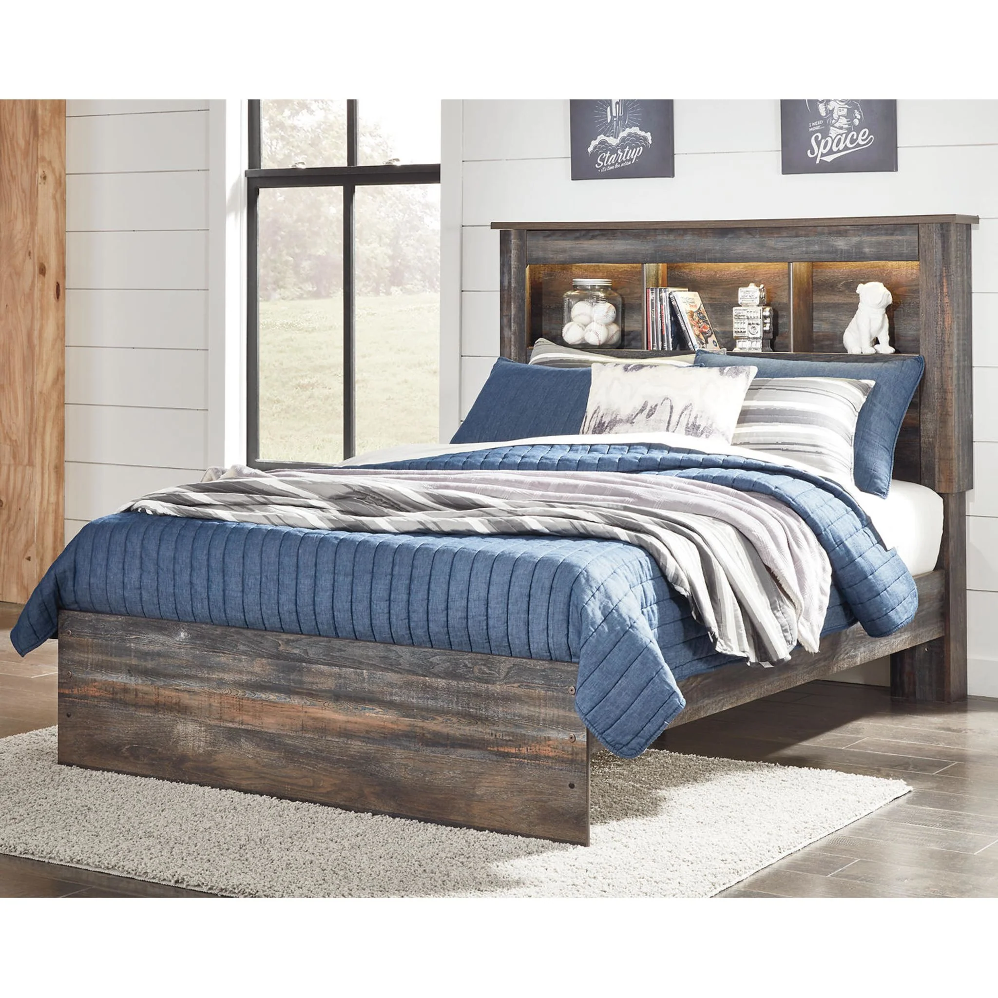 Drystan Full Bookcase Bed - Multi - Image 6