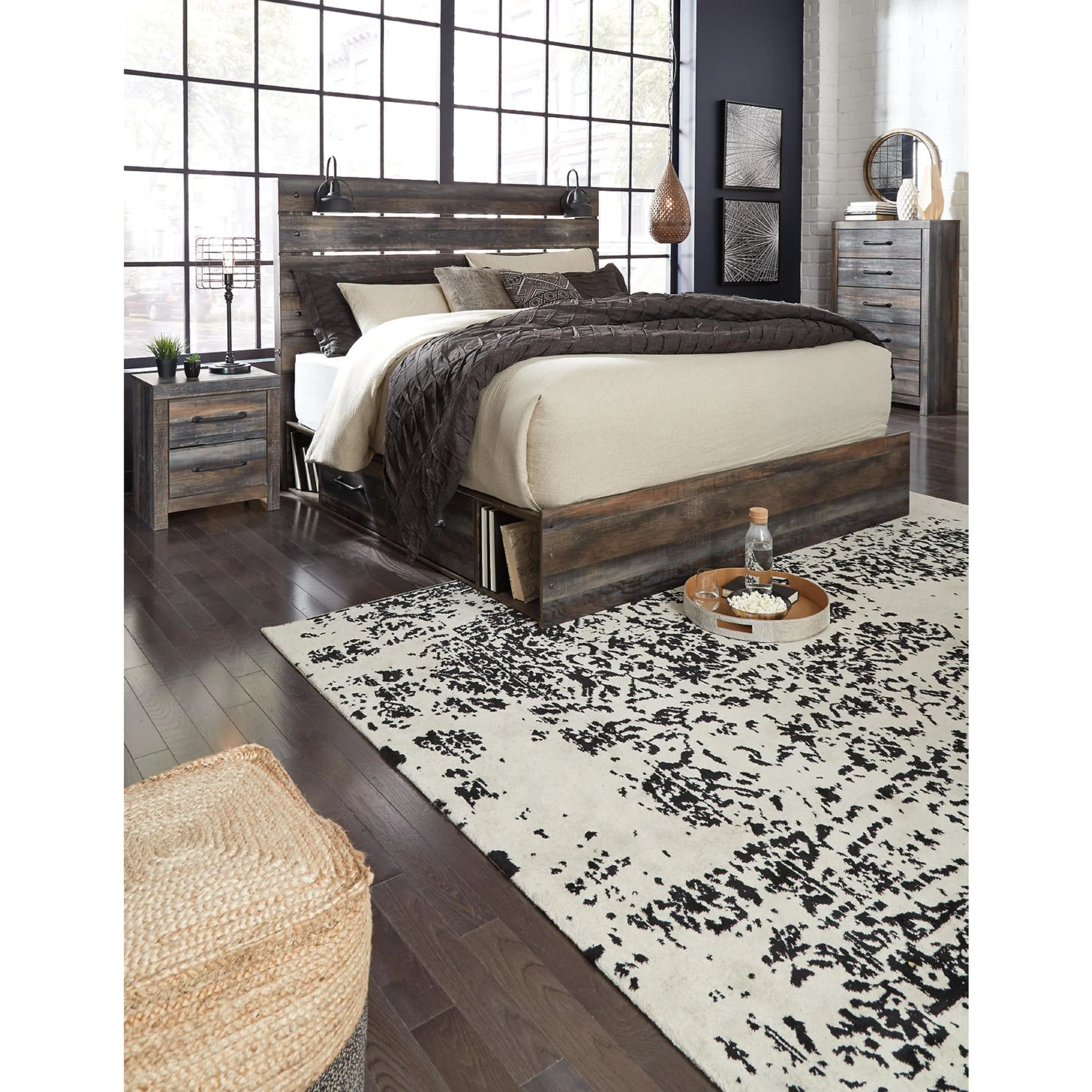 Drystan Panel Bed with 4 Drawer Storage - Multi - Image 33