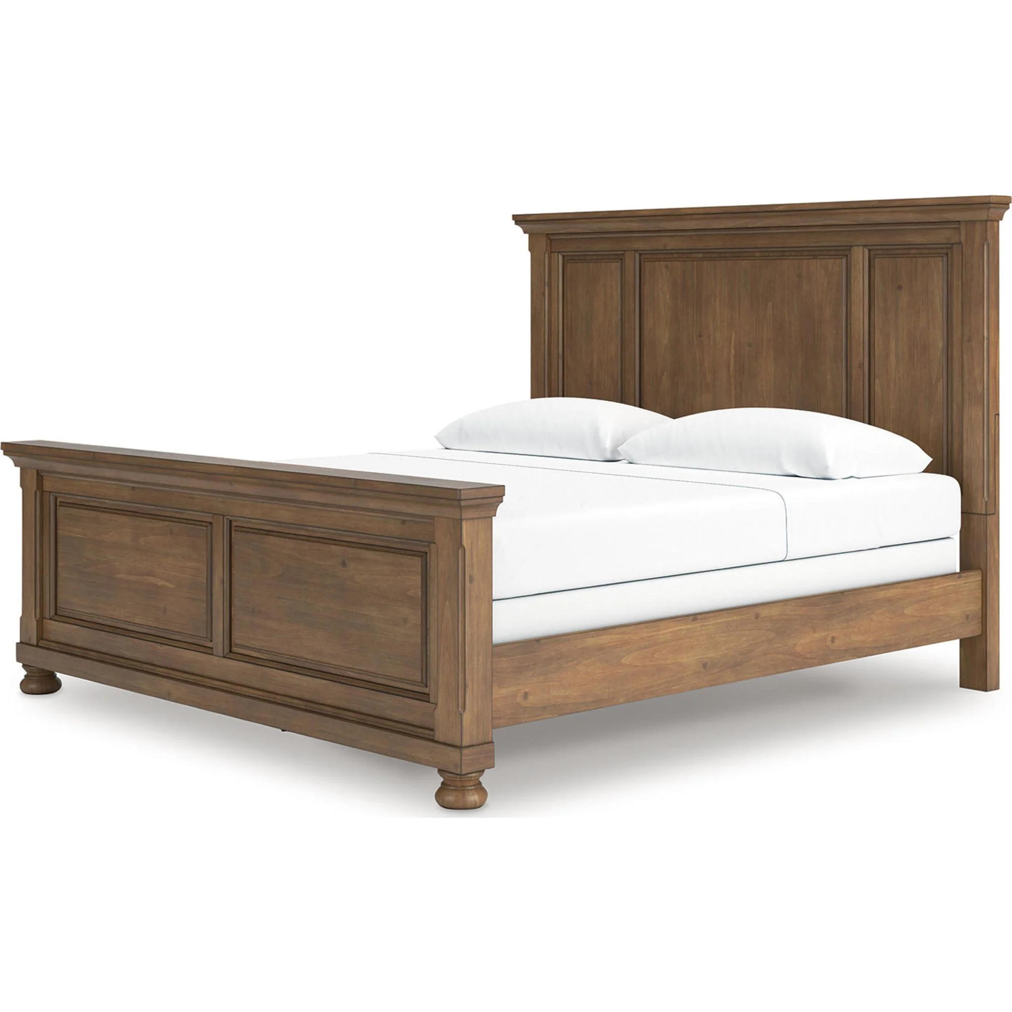 Feddinger 6 Piece King Panel Bedroom - Medium Brown - Image 31