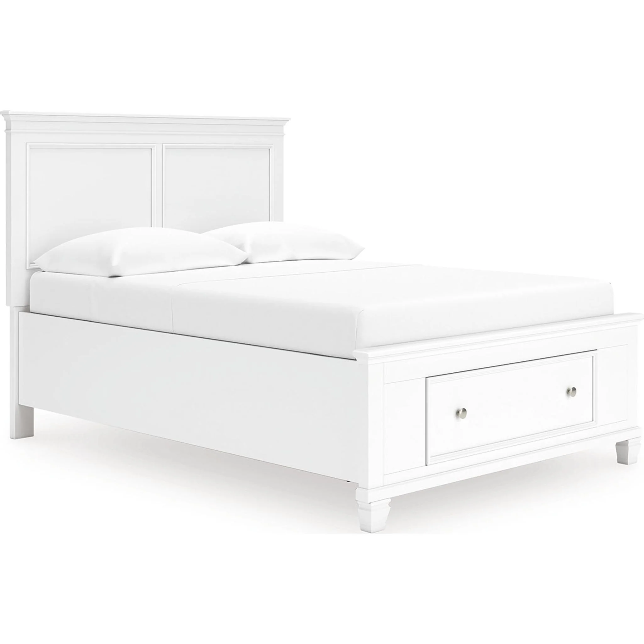 Fortman Full Storage Bed - White
