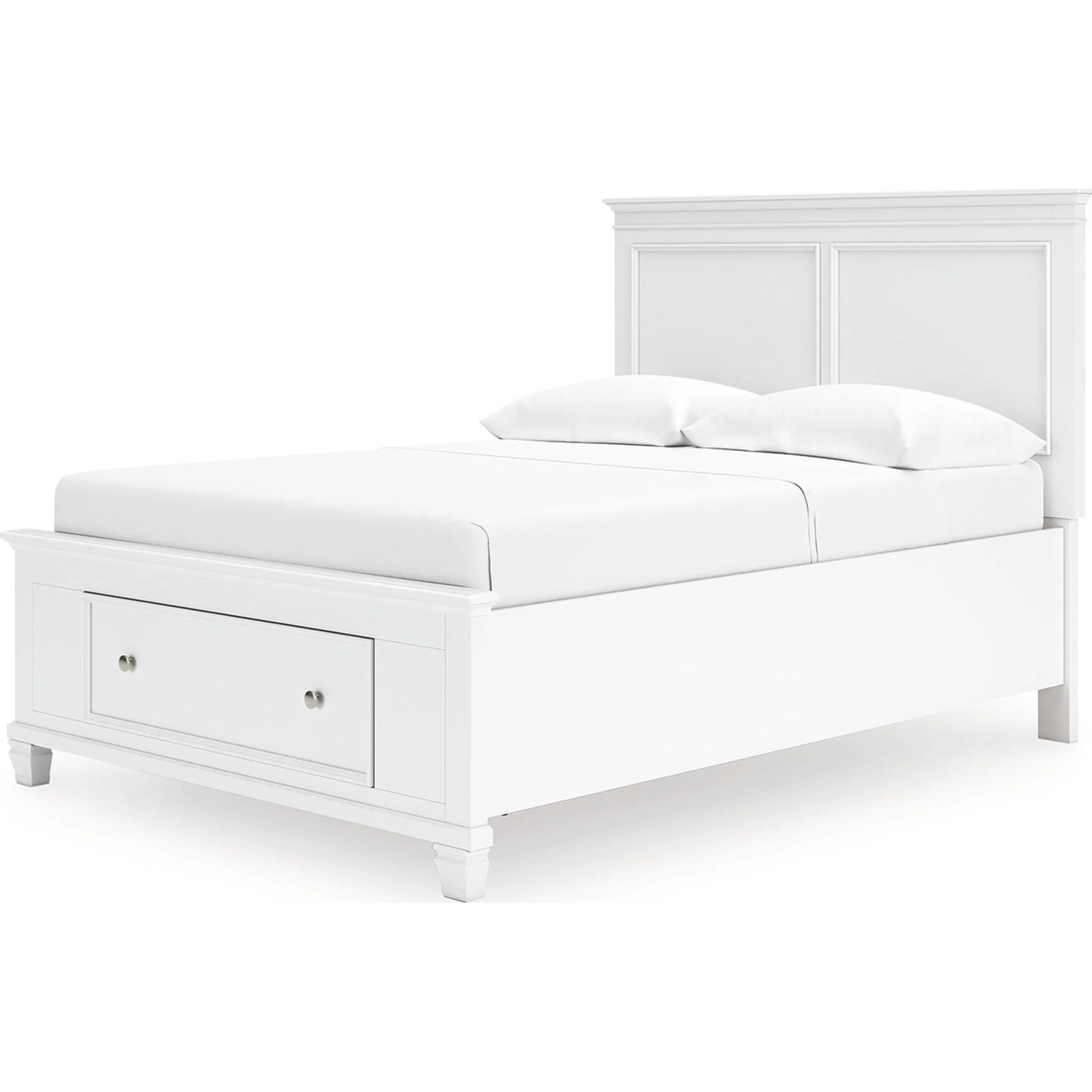 Fortman Full Storage Bed - White - Image 2