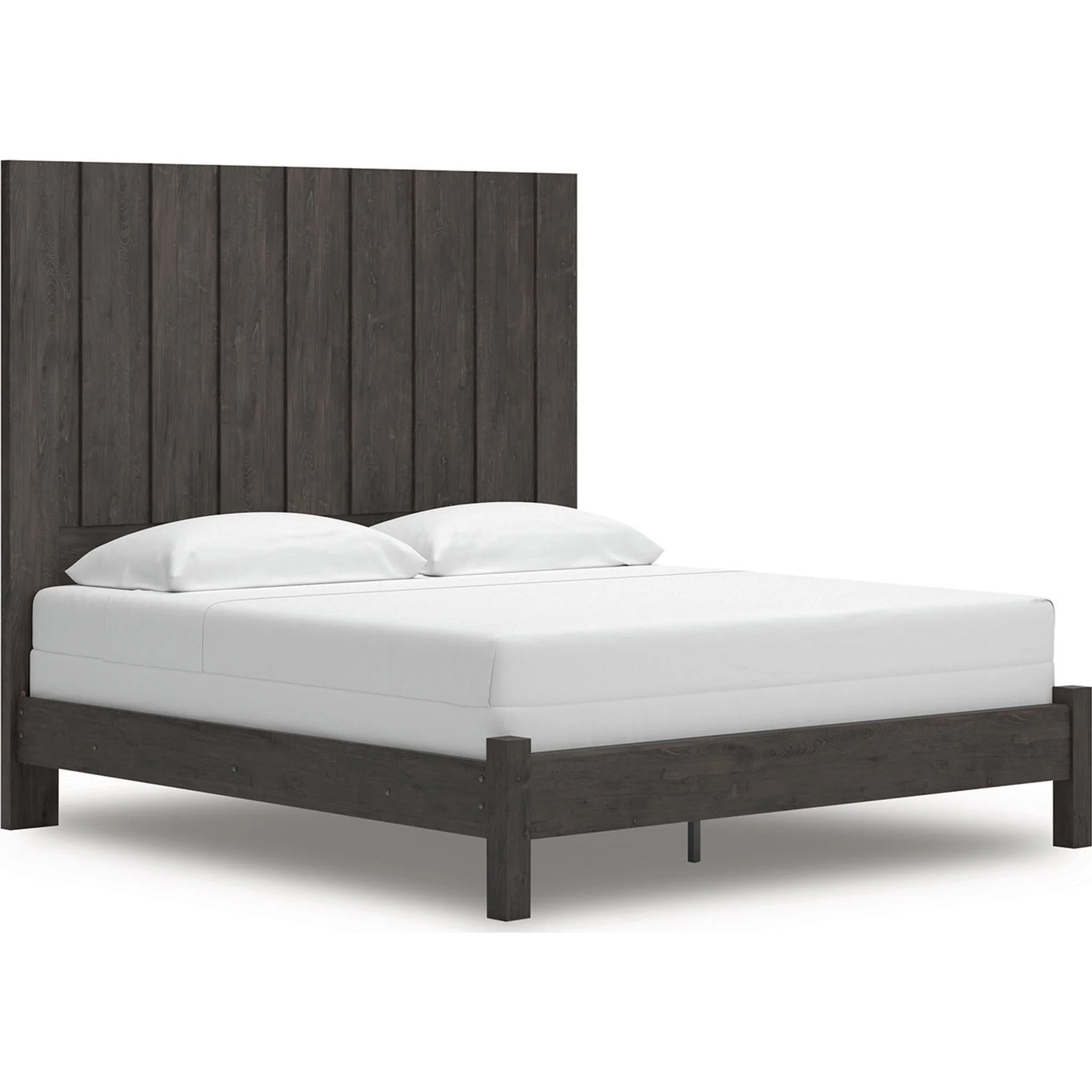 Fraluna King Panel Bed - Charcoal