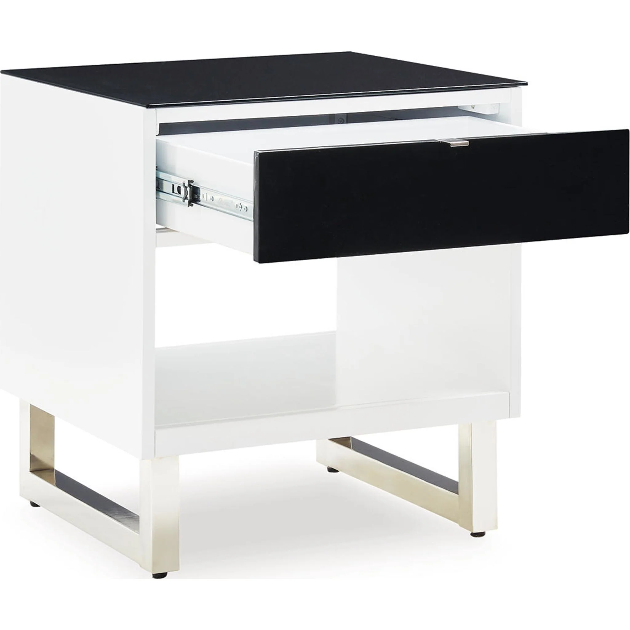 Gardoni End Table - White/Black - Image 9