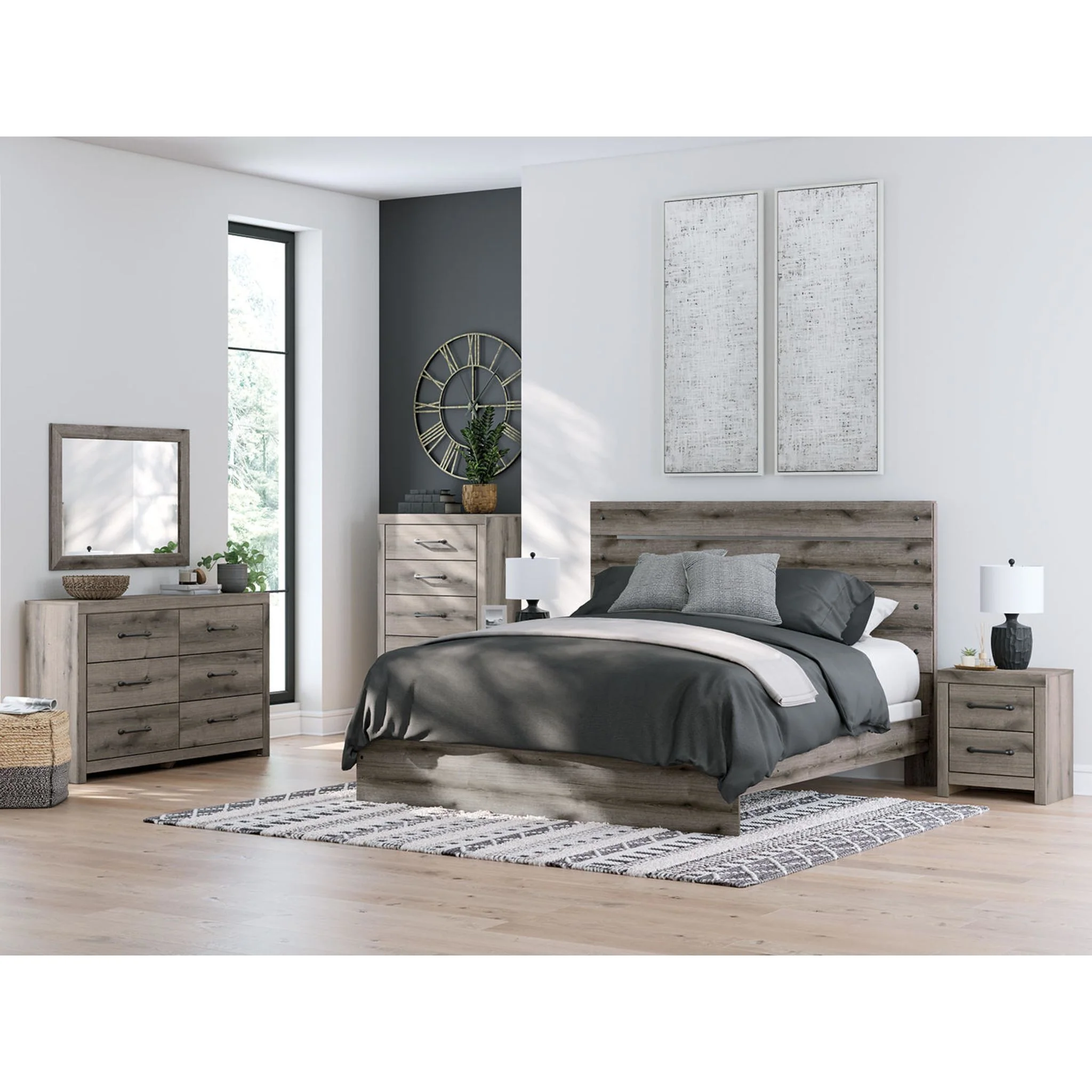 Graystorm King Panel Bed - Brown Gray - Image 12