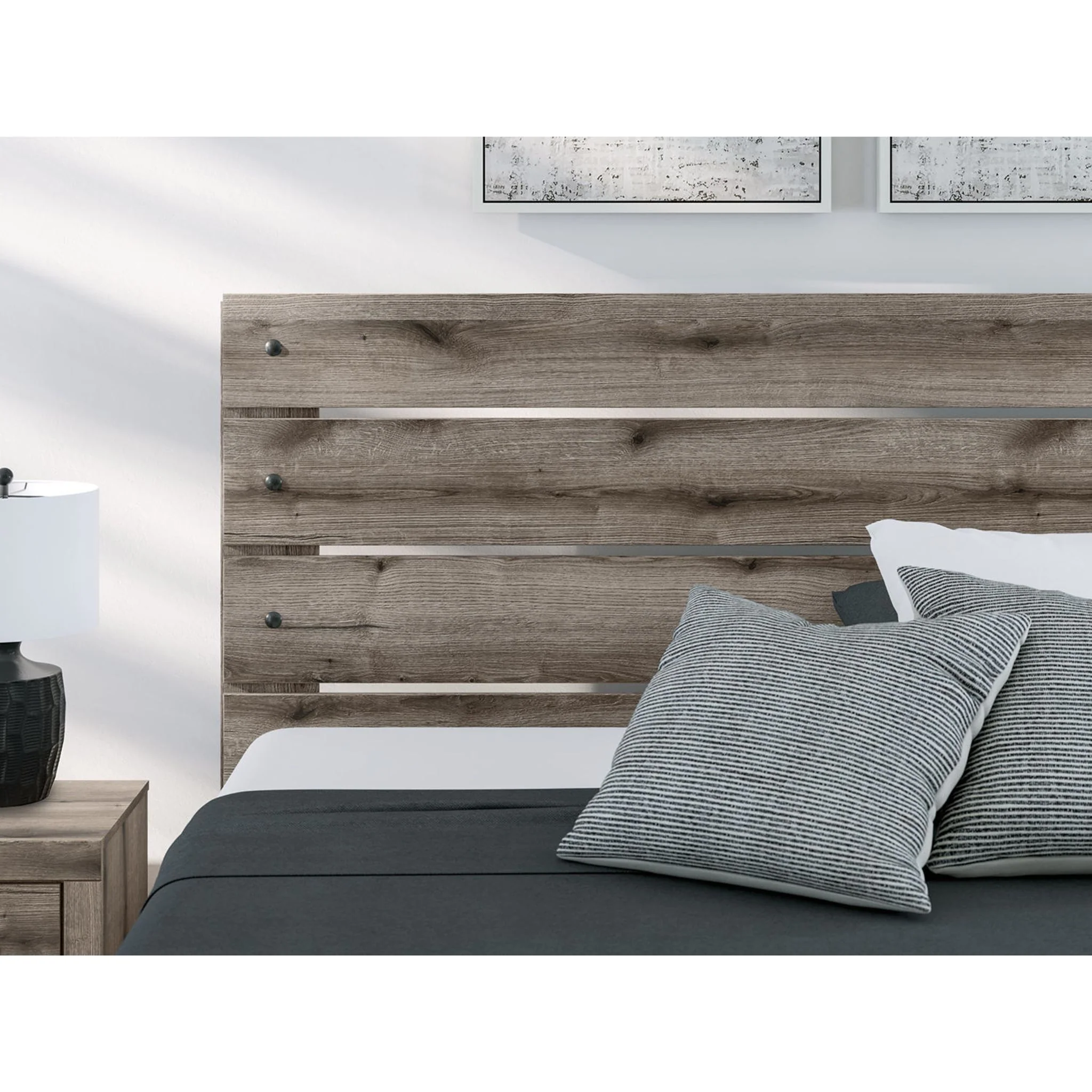 Graystorm King Panel Bed - Brown Gray - Image 8