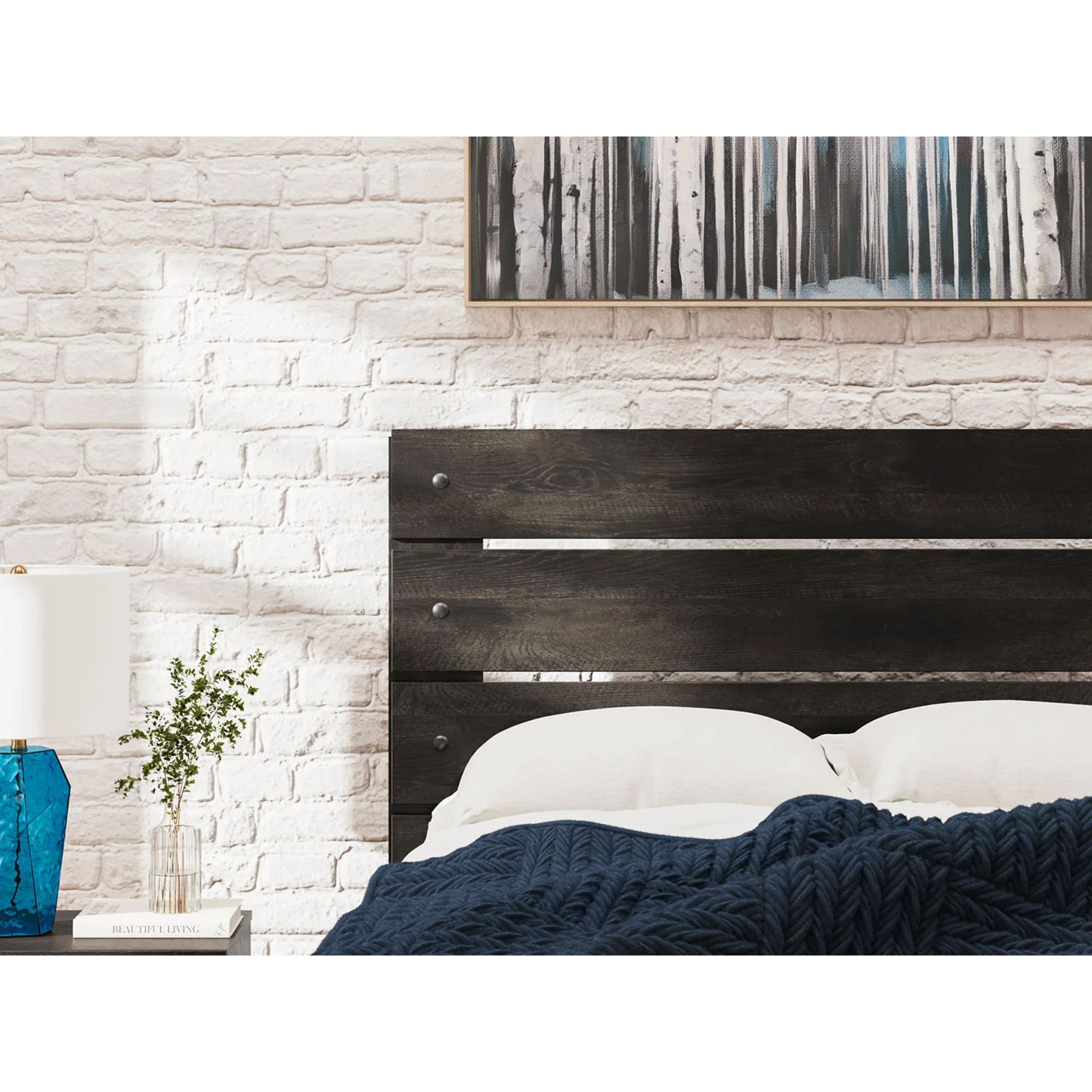Hollivern Panel Bed - Dark Gray - Image 8