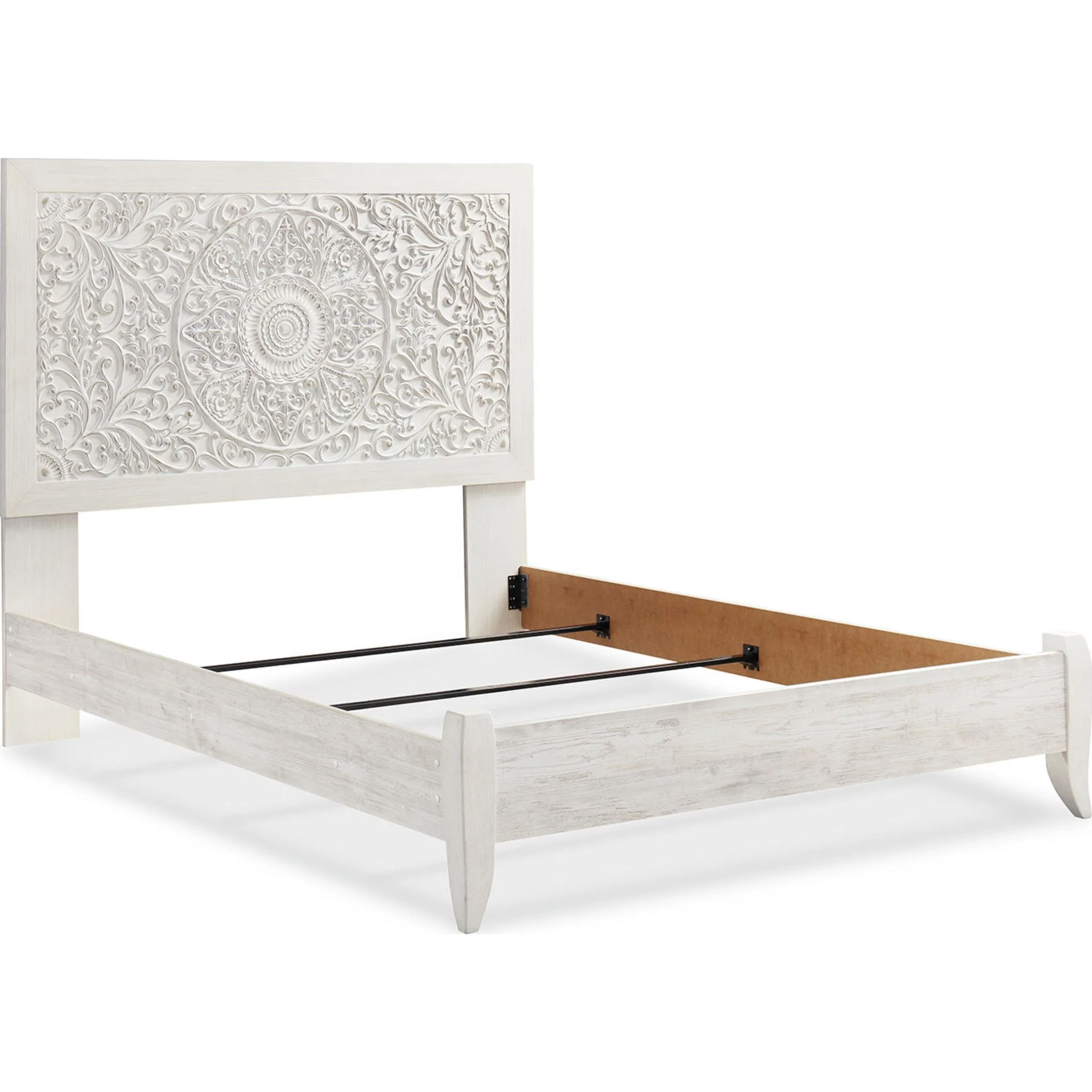 Jareth Panel Bed - Whitewash - Image 10
