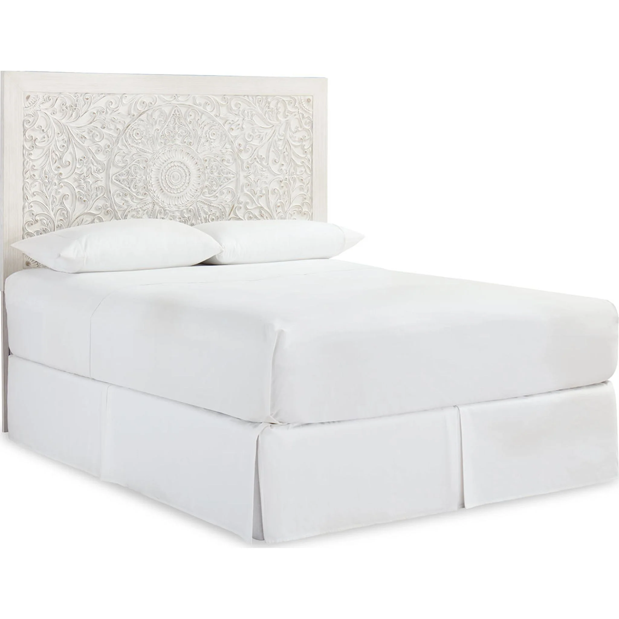 Jareth Panel Bed - Whitewash - Image 12
