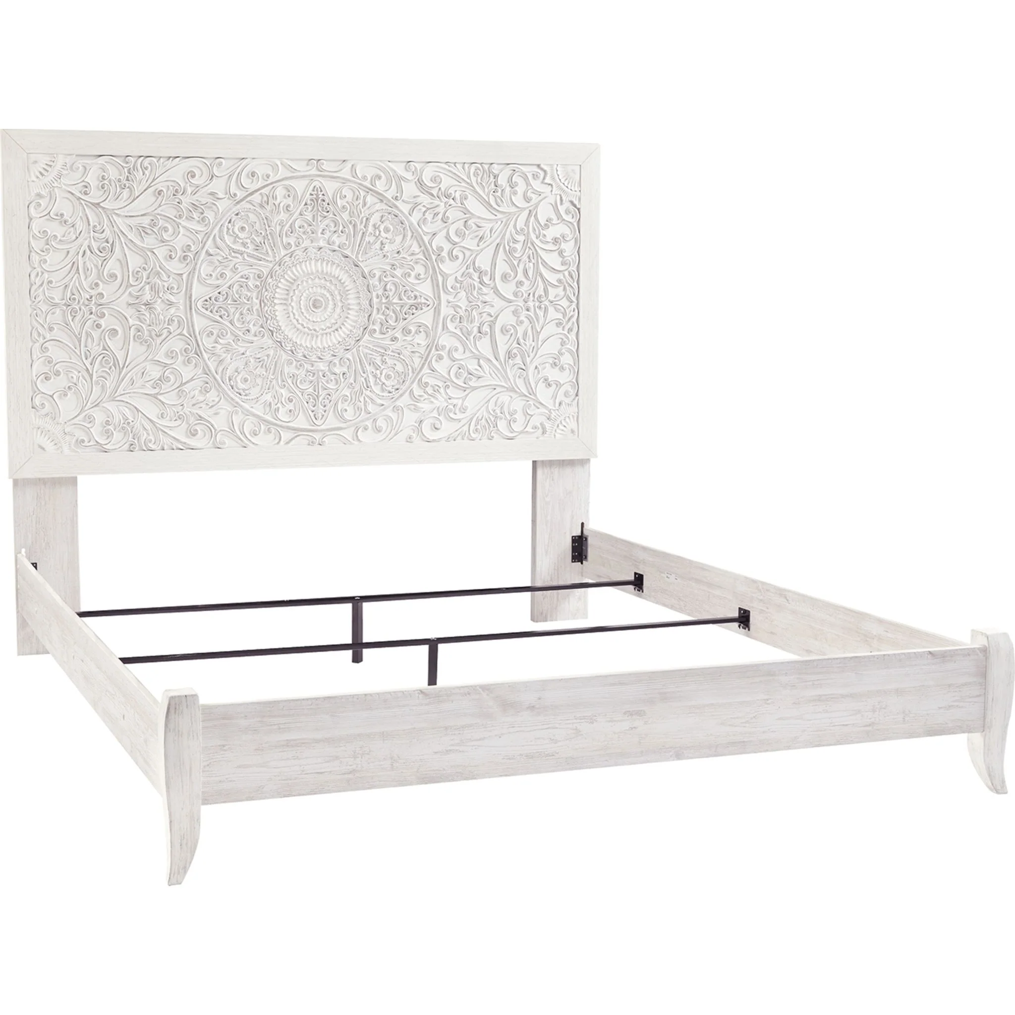 Jareth Panel Bed - Whitewash - Image 18