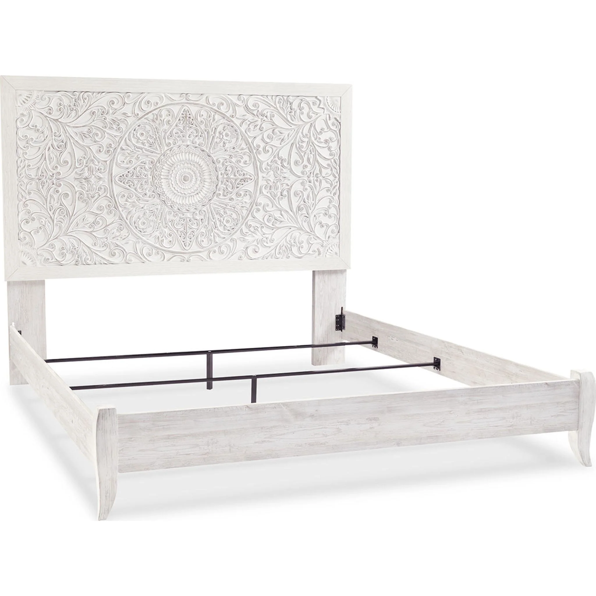Jareth Panel Bed - Whitewash - Image 26