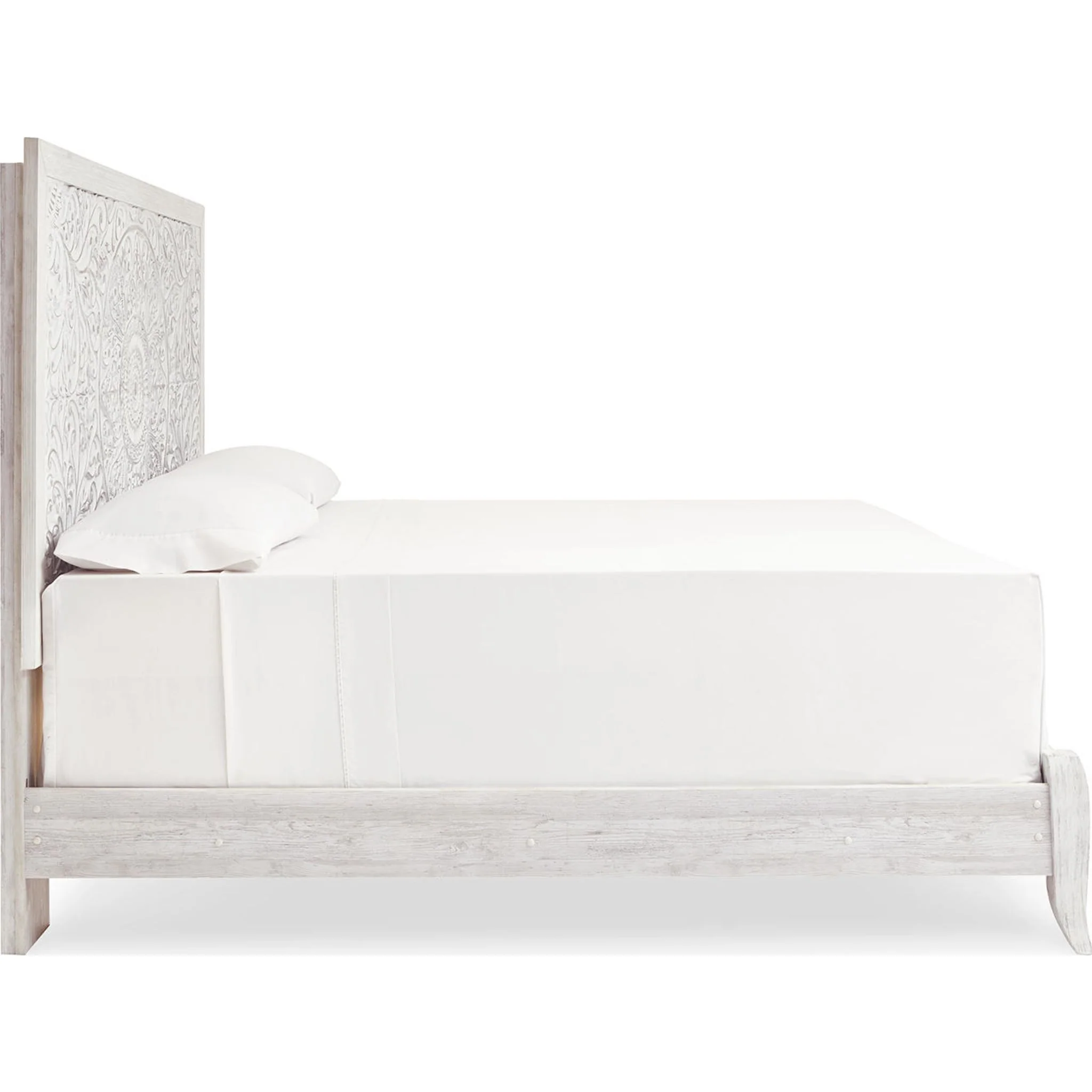 Jareth Panel Bed - Whitewash - Image 27