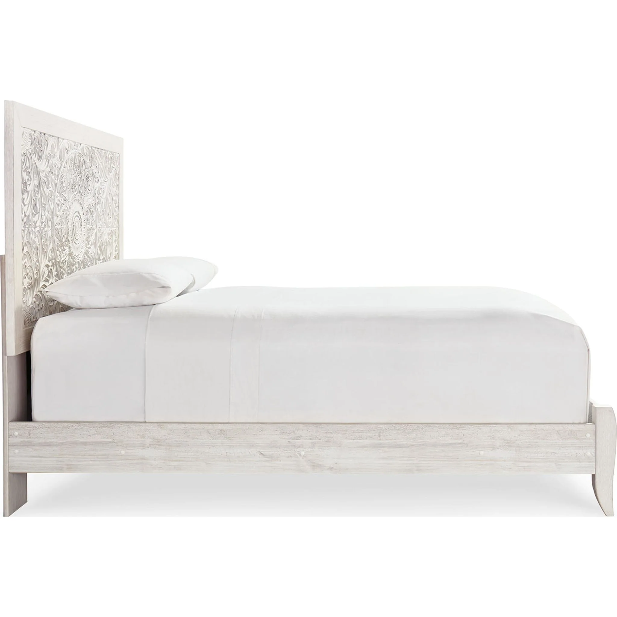 Jareth Panel Bed - Whitewash - Image 31