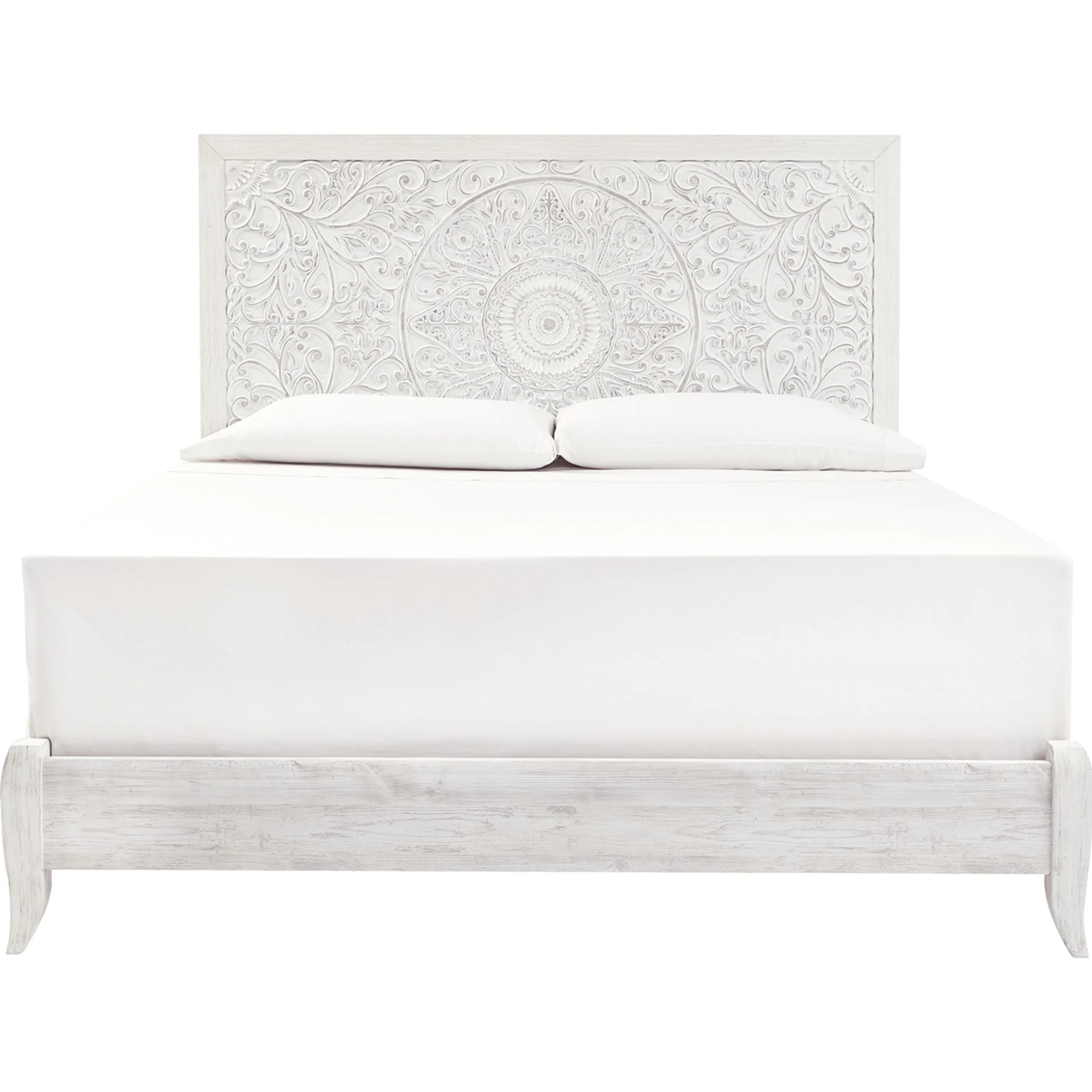 Jareth Panel Bed - Whitewash - Image 39
