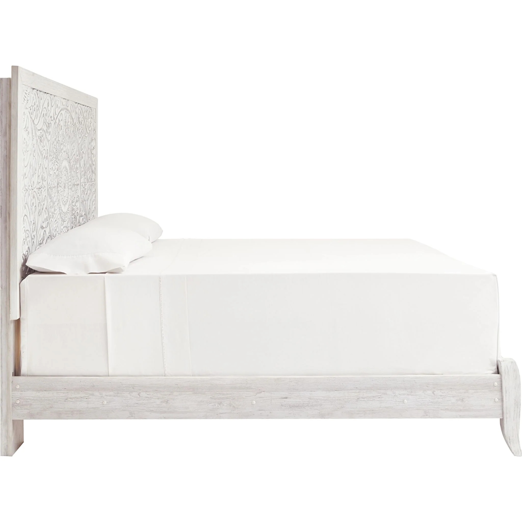 Jareth Panel Bed - Whitewash - Image 40